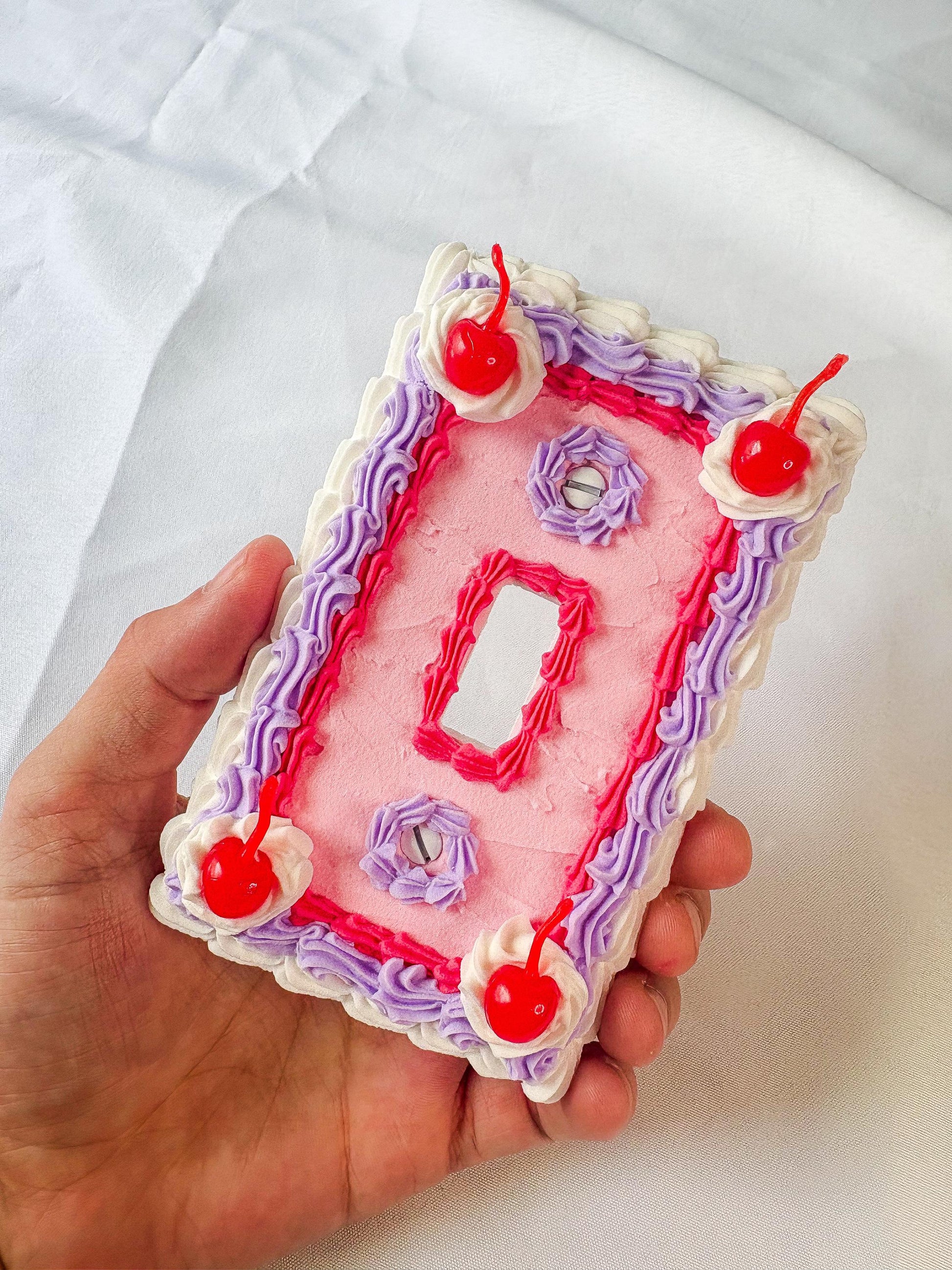 Fake Cake Light Switch Covers