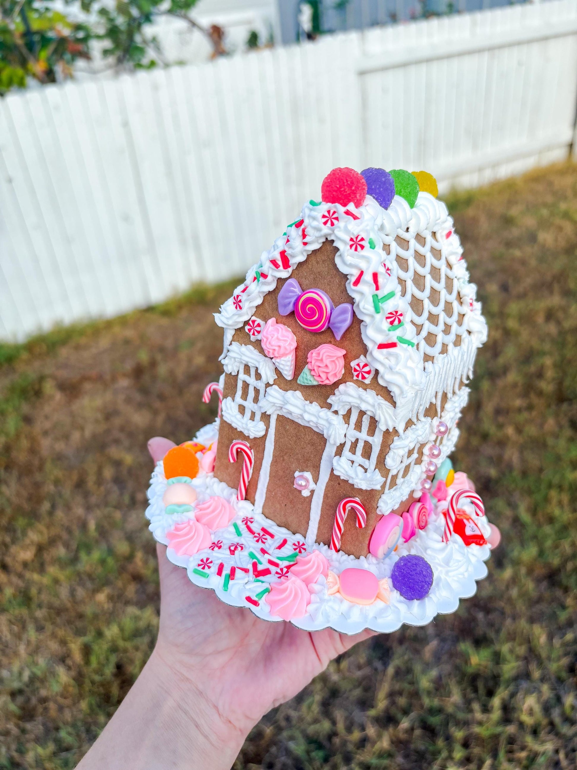 Faux Gingerbread House