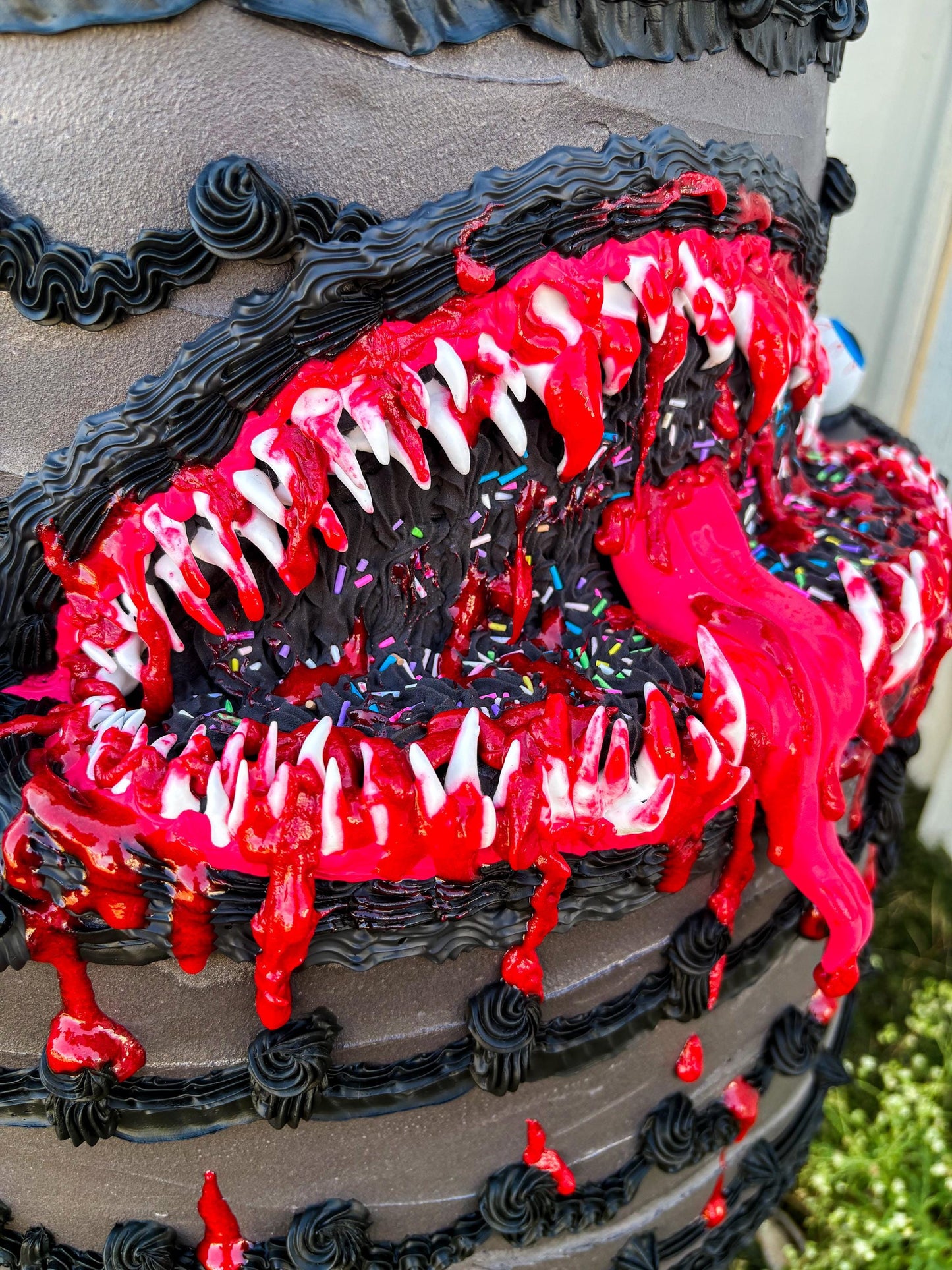 Gothic Tiered Monster Cake Dress - Handmade wearable art