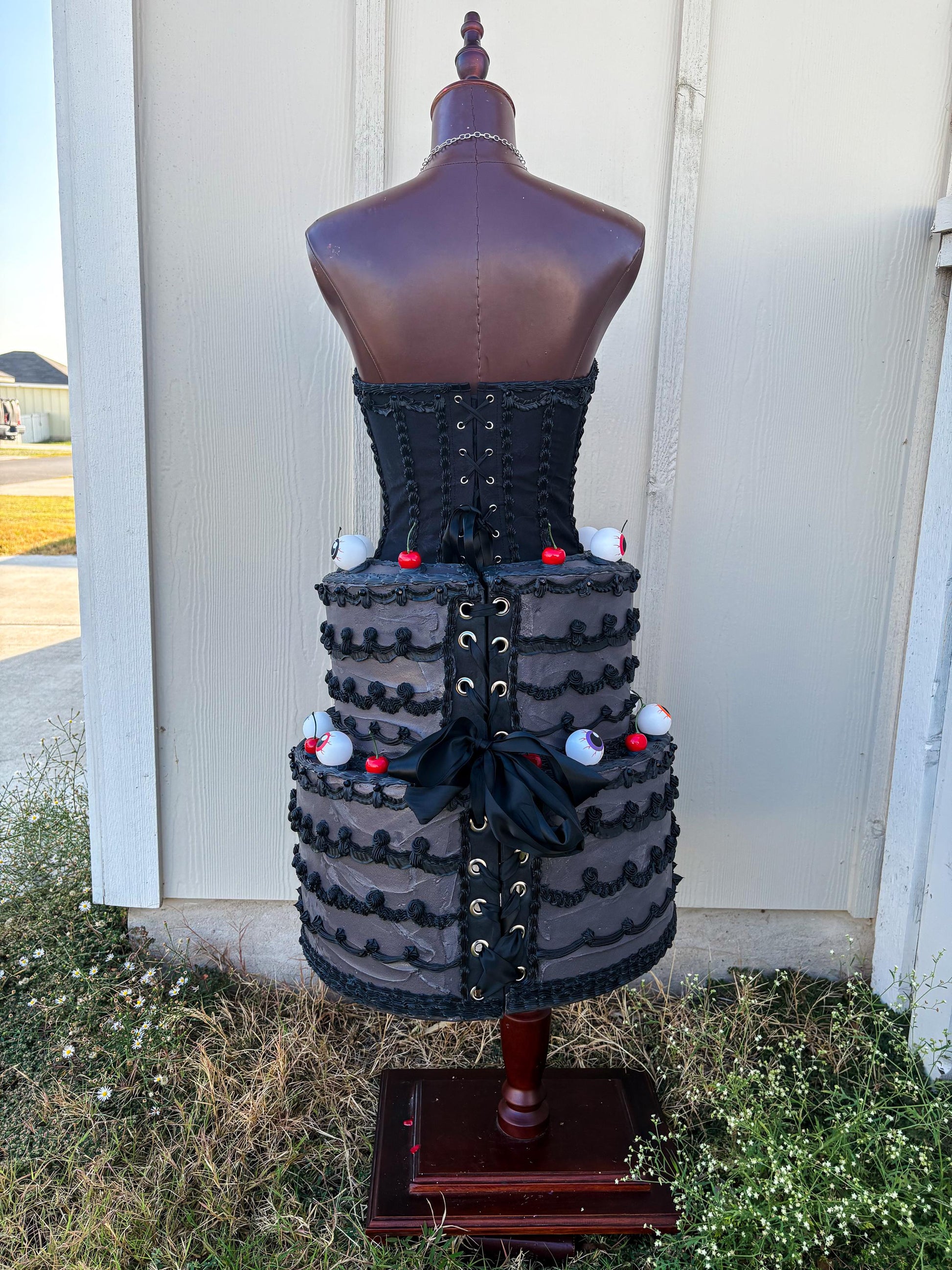 Gothic Tiered Monster Cake Dress - Handmade wearable art