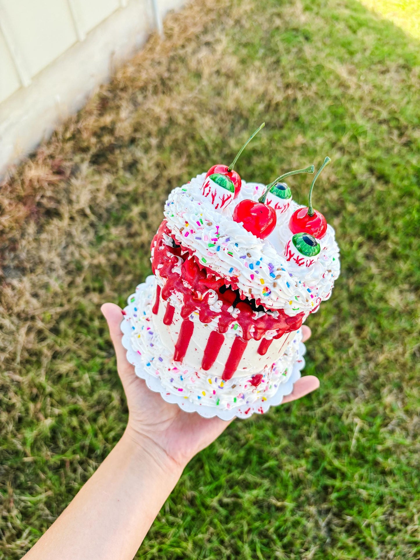 Fake Cake Monster Sculptures