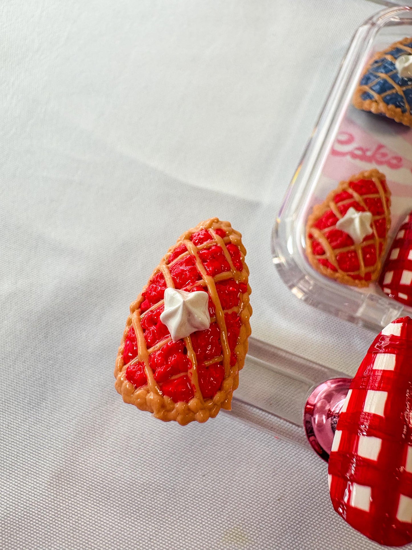 Pie and Gingham Press-On Nails