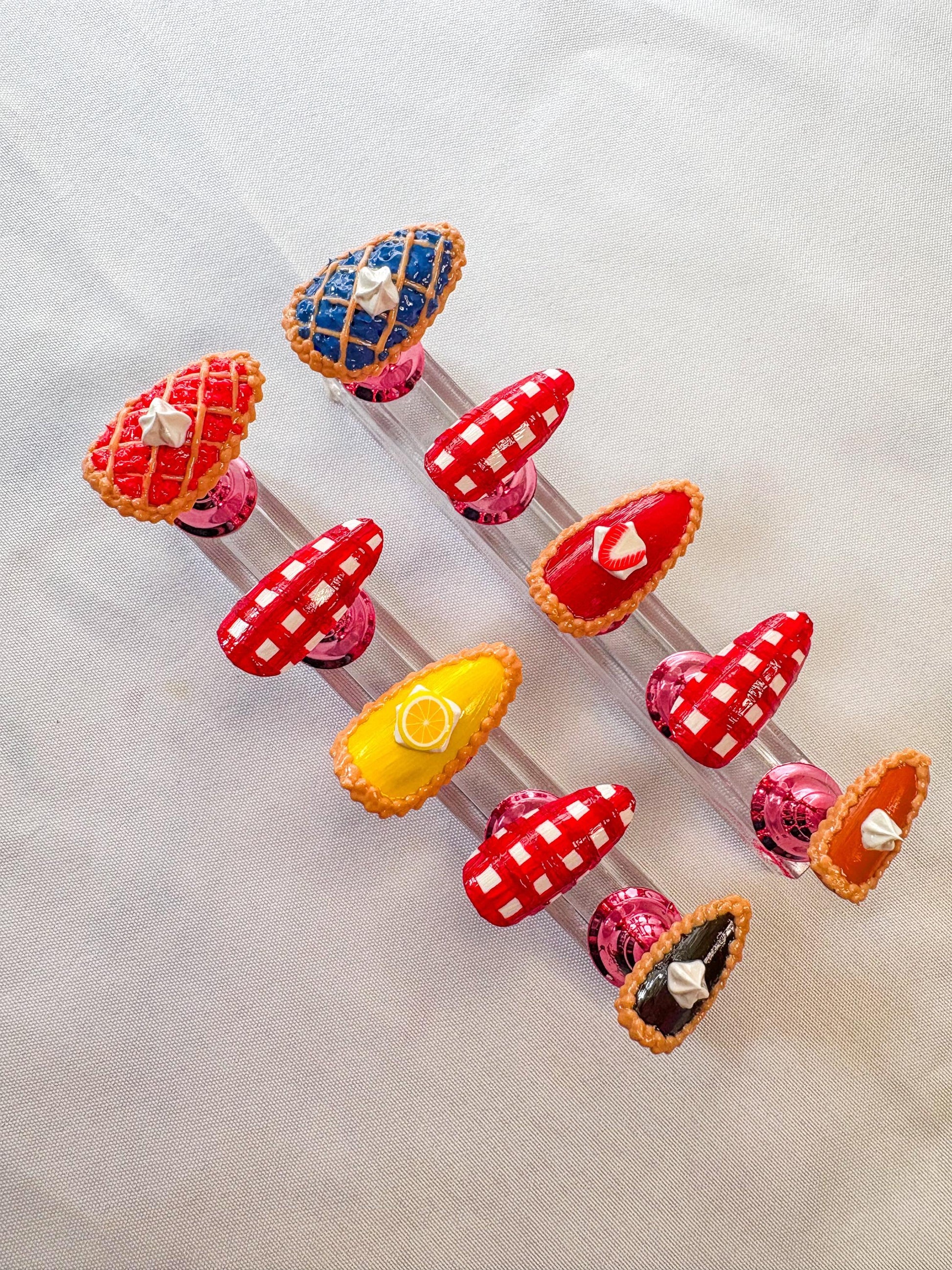 Pie and Gingham Press-On Nails