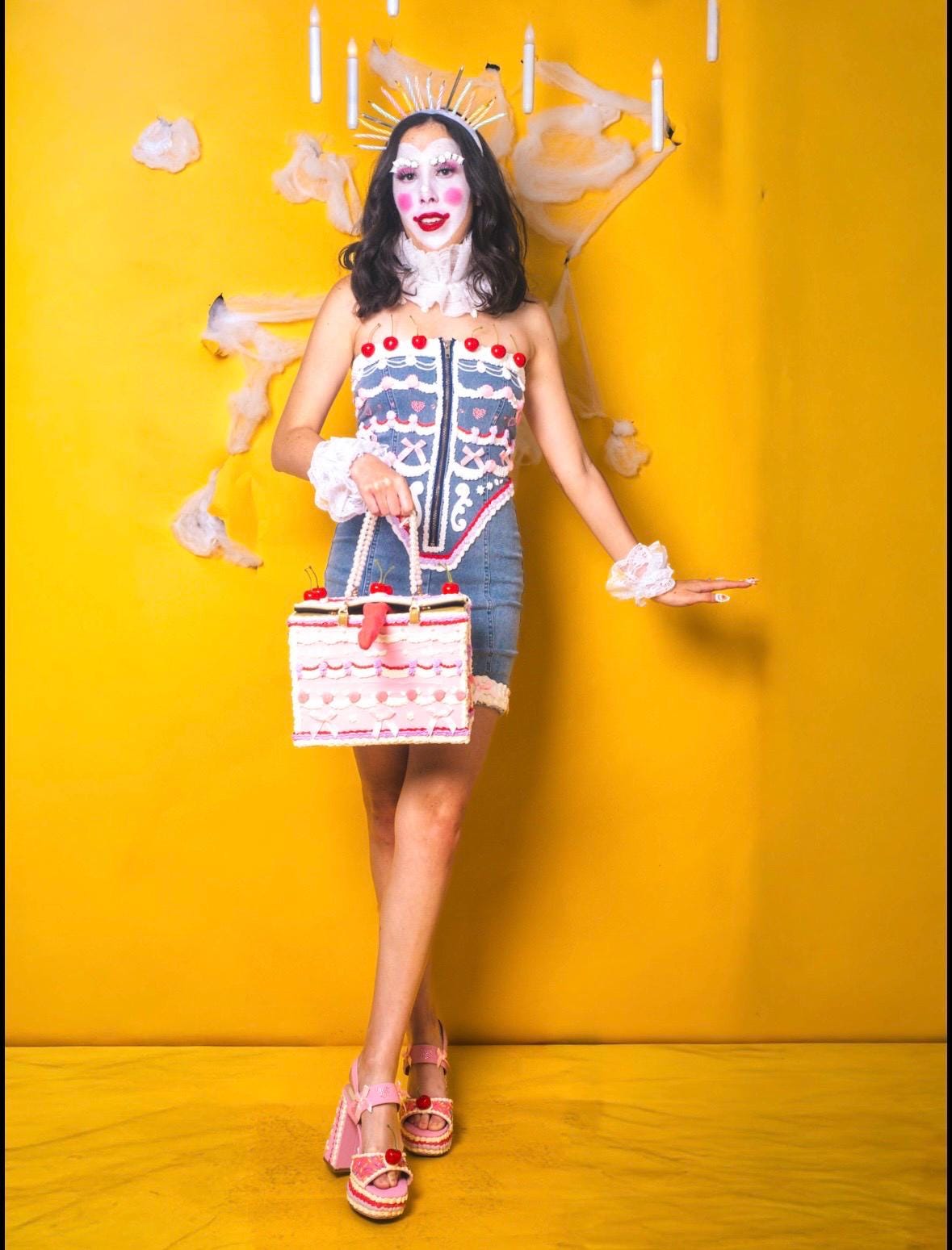 Strapless Jean Cake Dress