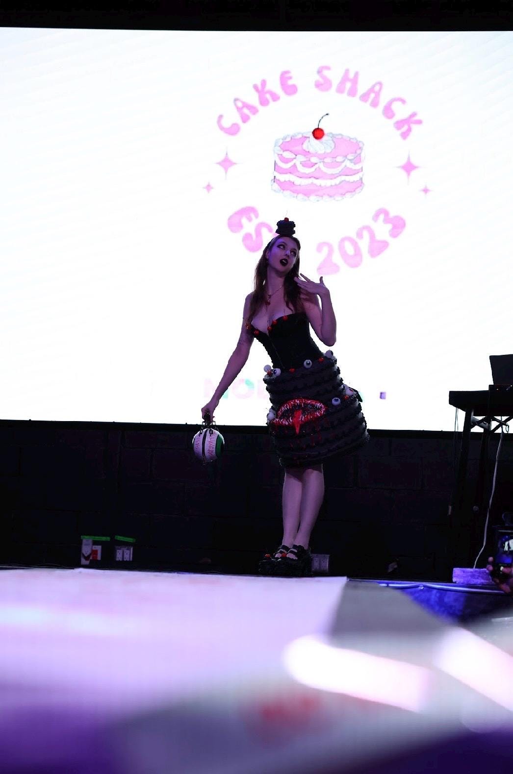 Gothic Tiered Monster Cake Dress - Handmade wearable art