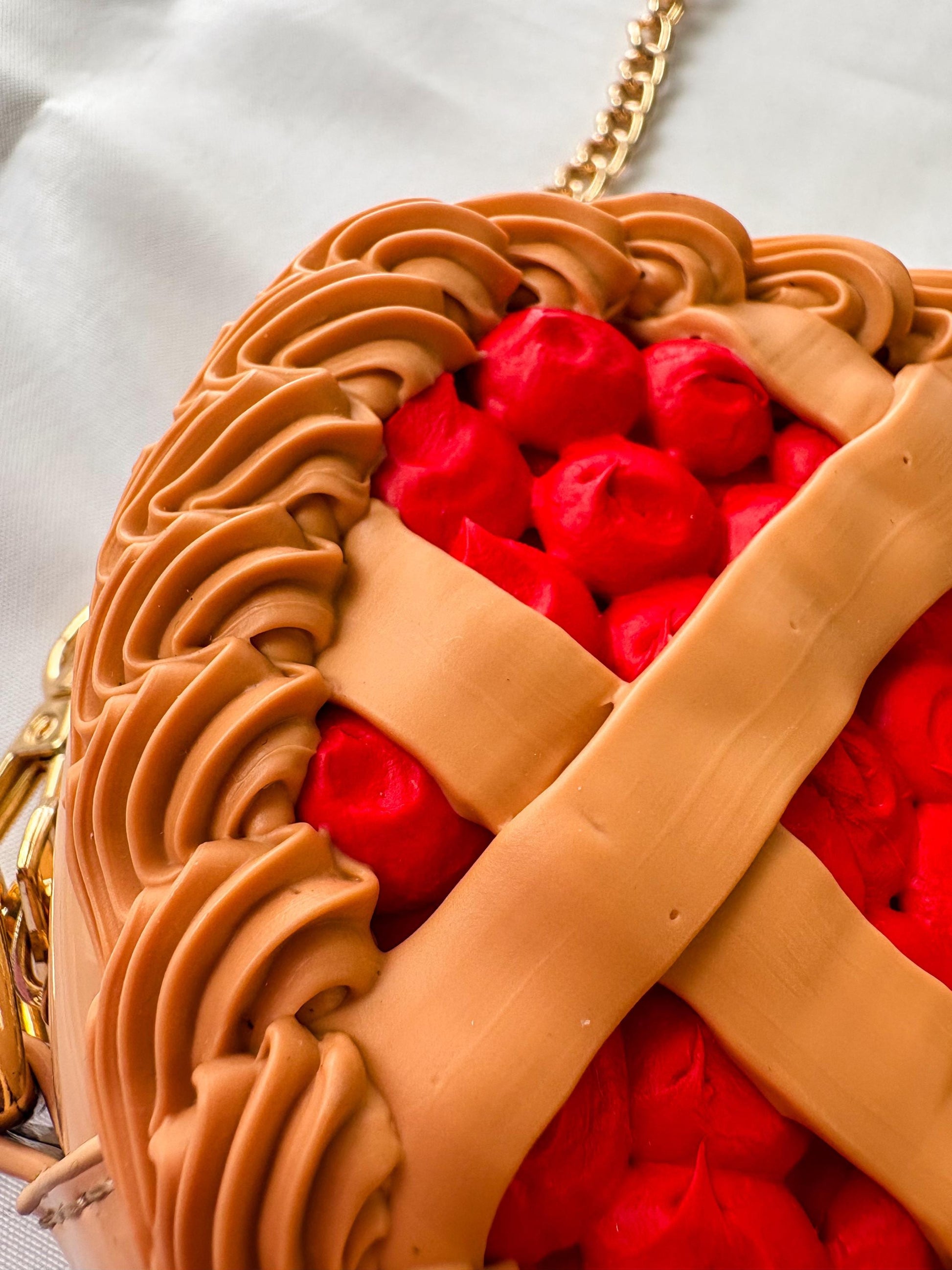 Heart Shaped Cherry Pie Purse