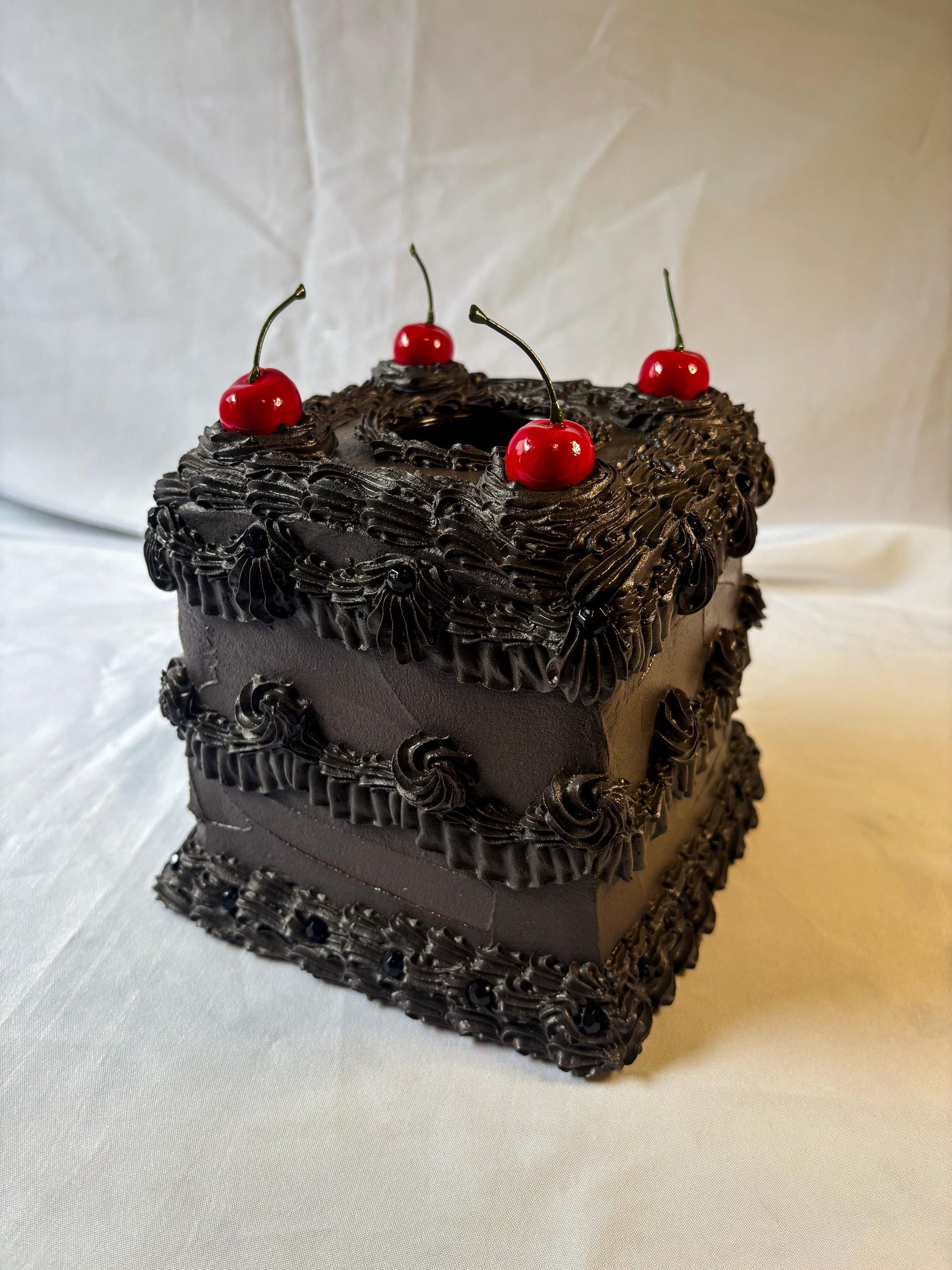 Vintage Pink Fake Cake Tissue Box Holders