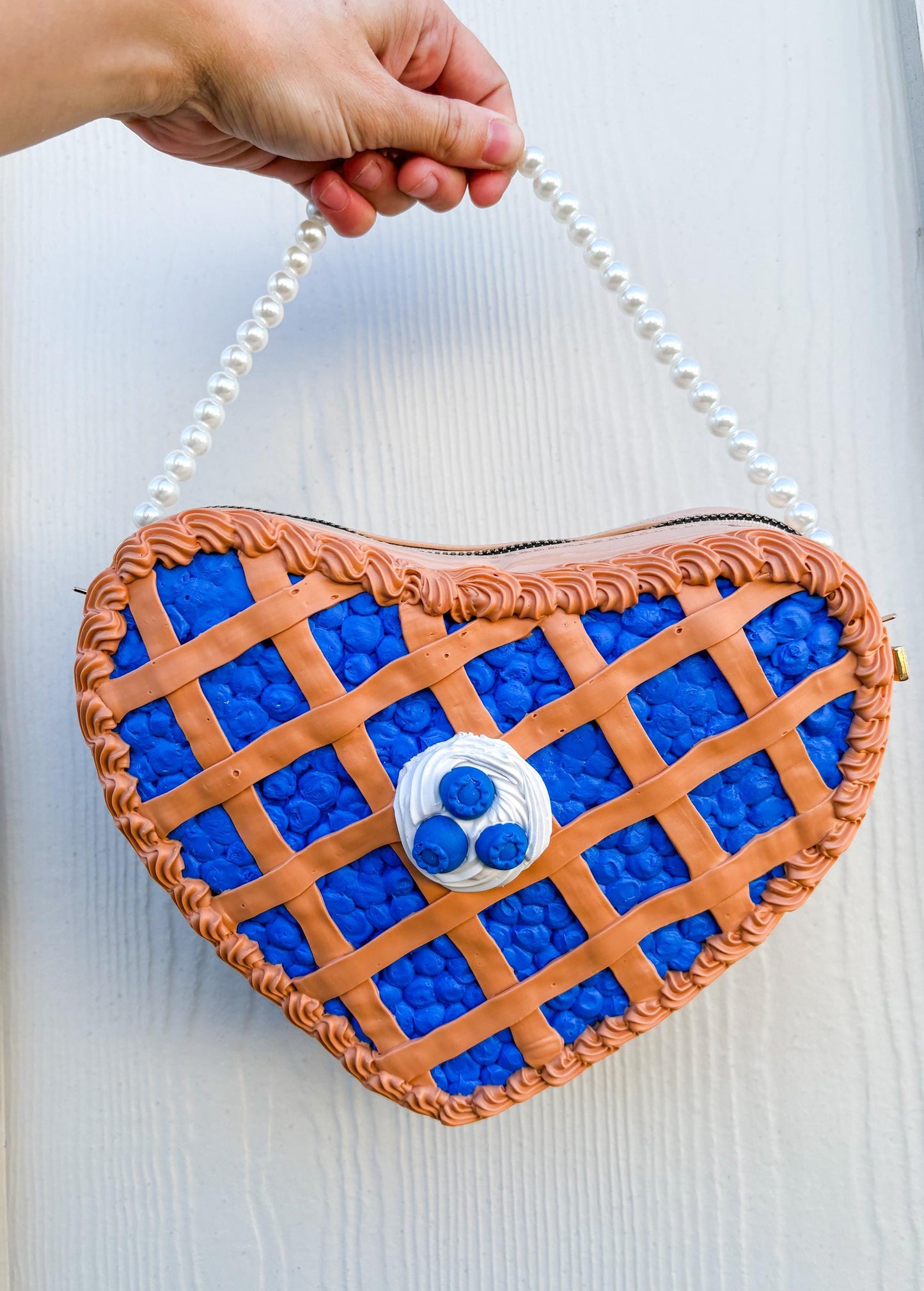 Heart Shaped Cherry Pie Purse