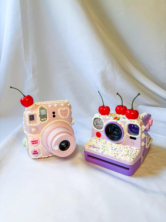 Instax and Polaroid Cake Cameras