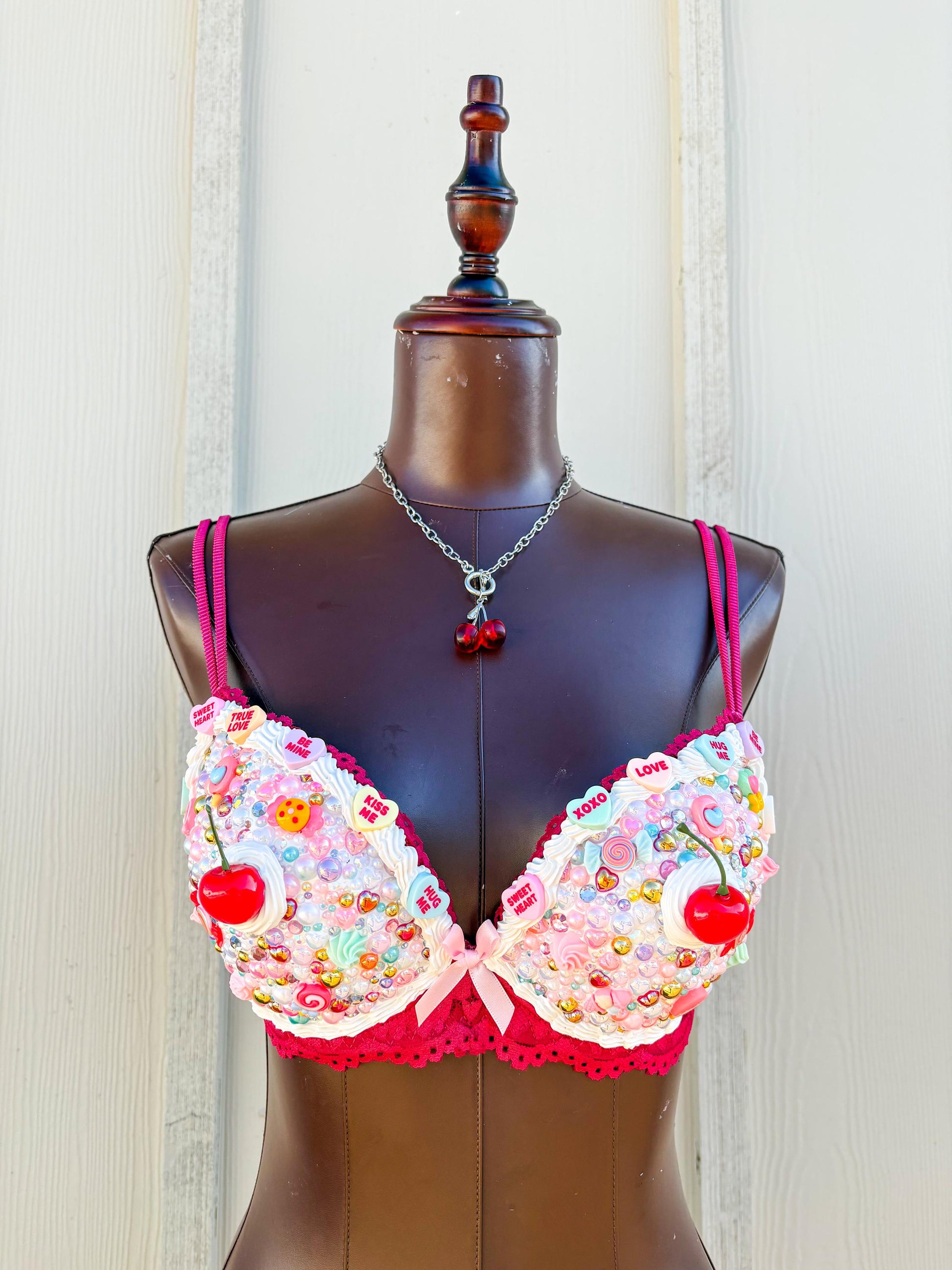 Customizable Dessert Bras - Cake Bra, Candy Bra, Blueberry Pie Bra, Cherry Pie Bra, Ice Cream Cone Bra