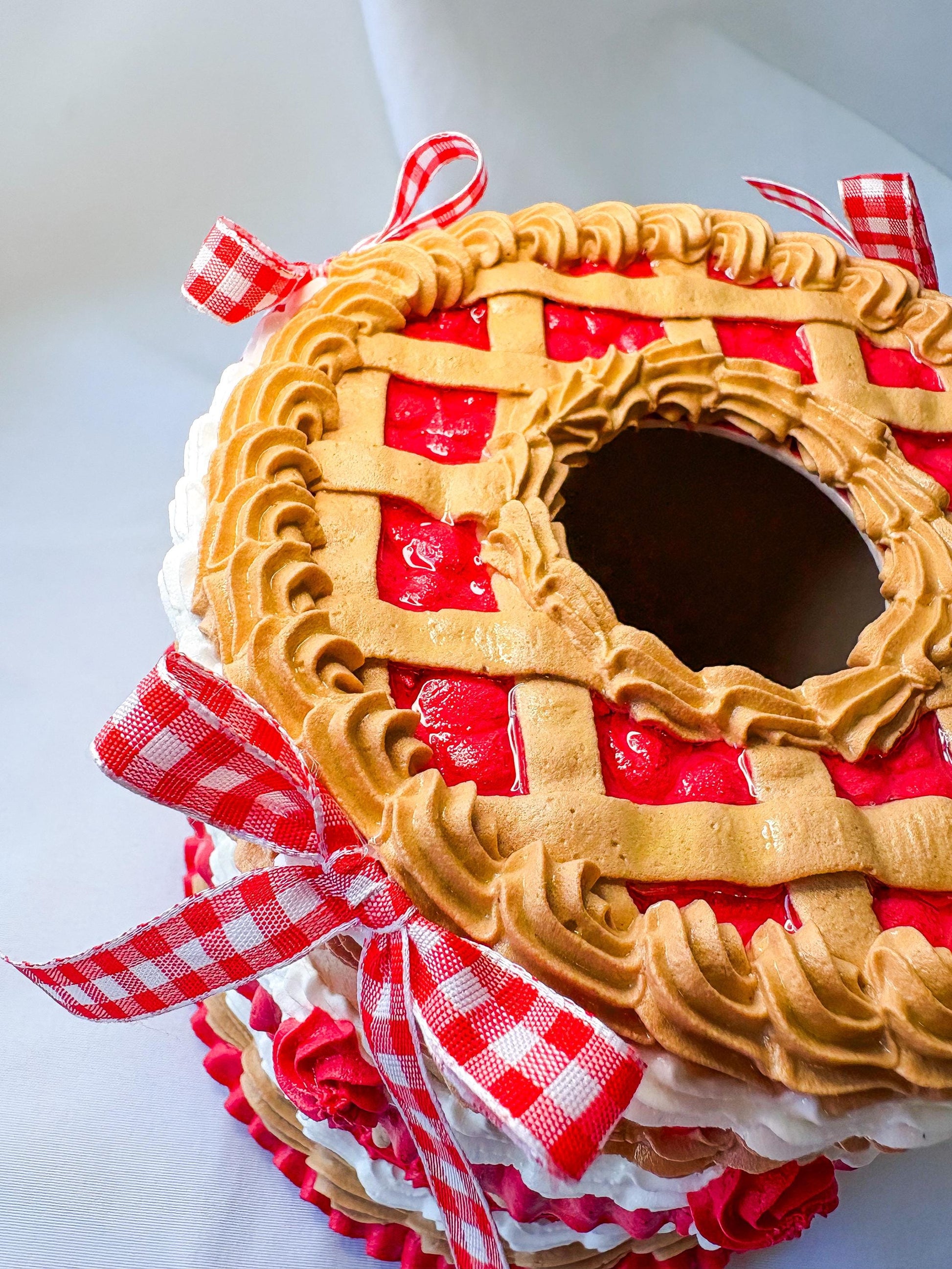 Fake Pecan Pie Tissue Holder