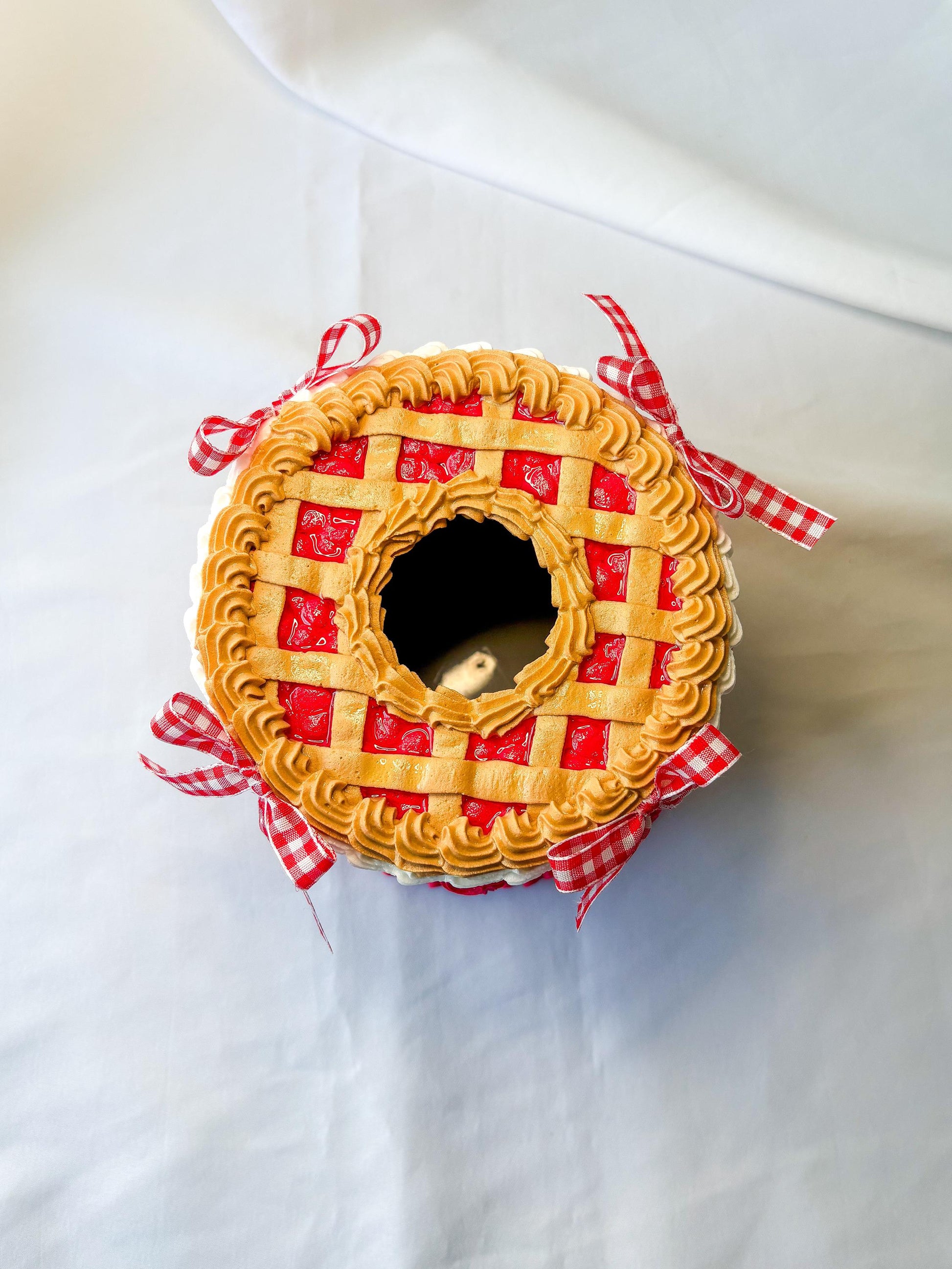 Fake Pecan Pie Tissue Holder