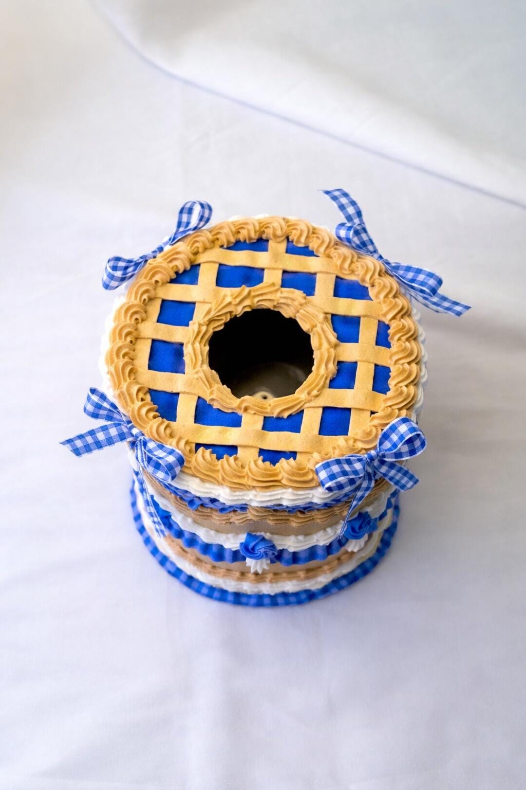 Fake Pecan Pie Tissue Holder