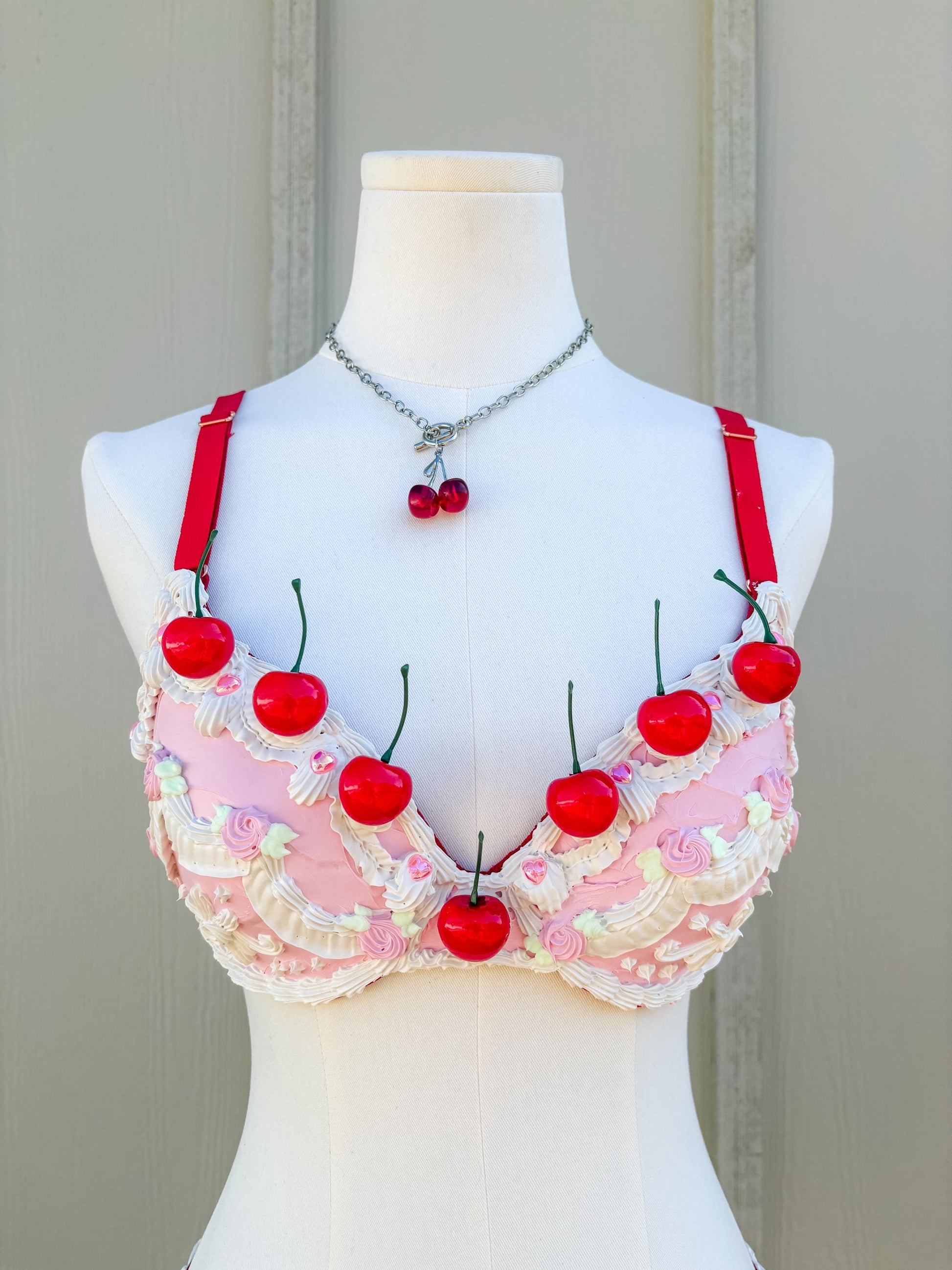 Customizable Dessert Couture Lingerie – Cherry Cake Set