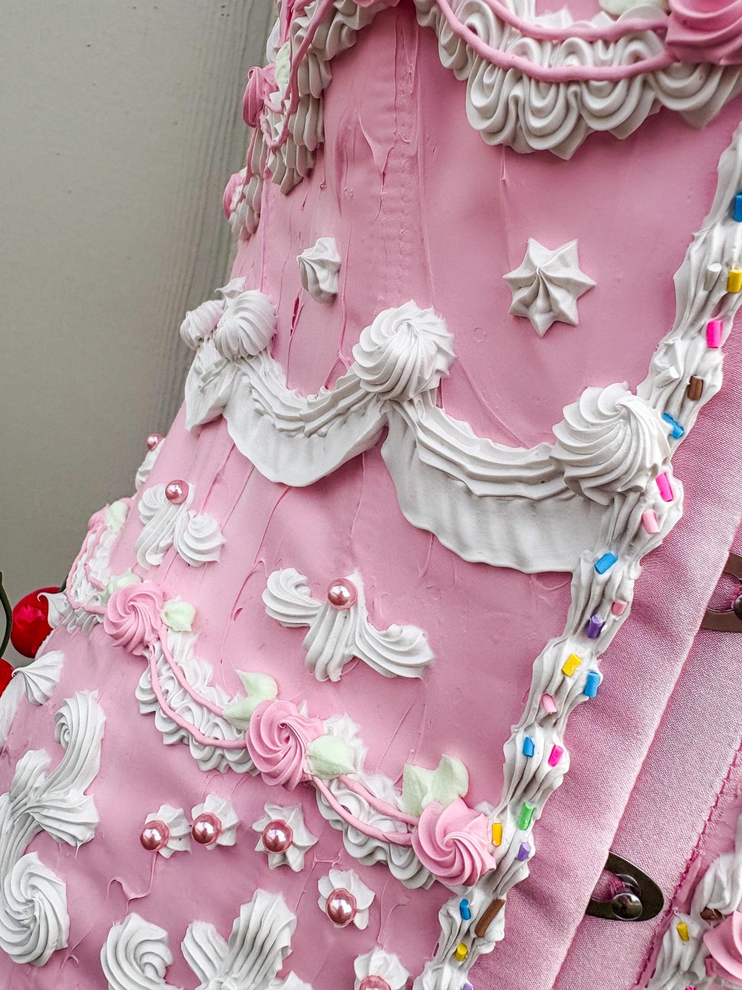 Pink and White Cake Corset with Shorts
