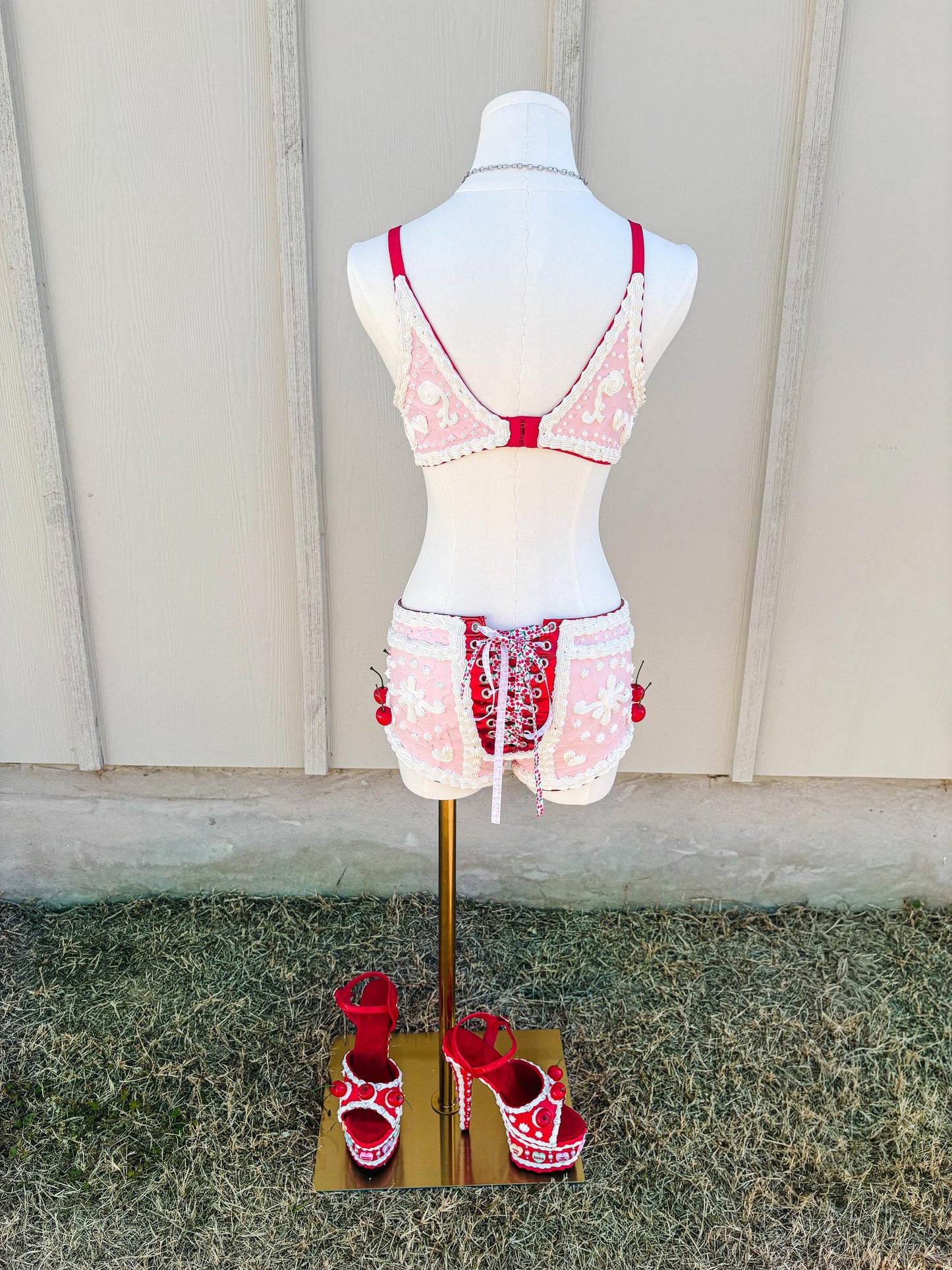 Customizable Dessert Couture Lingerie – Cherry Cake Set