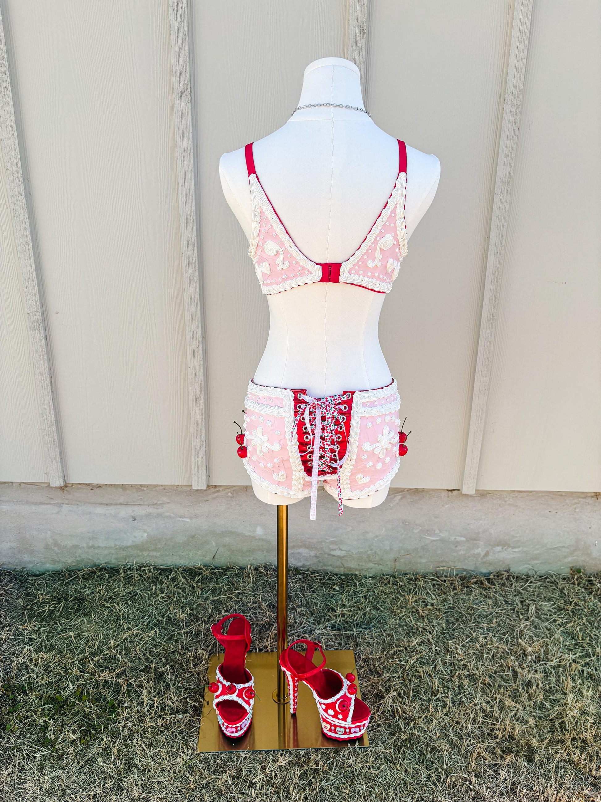 Customizable Dessert Couture Lingerie – Cherry Cake Set