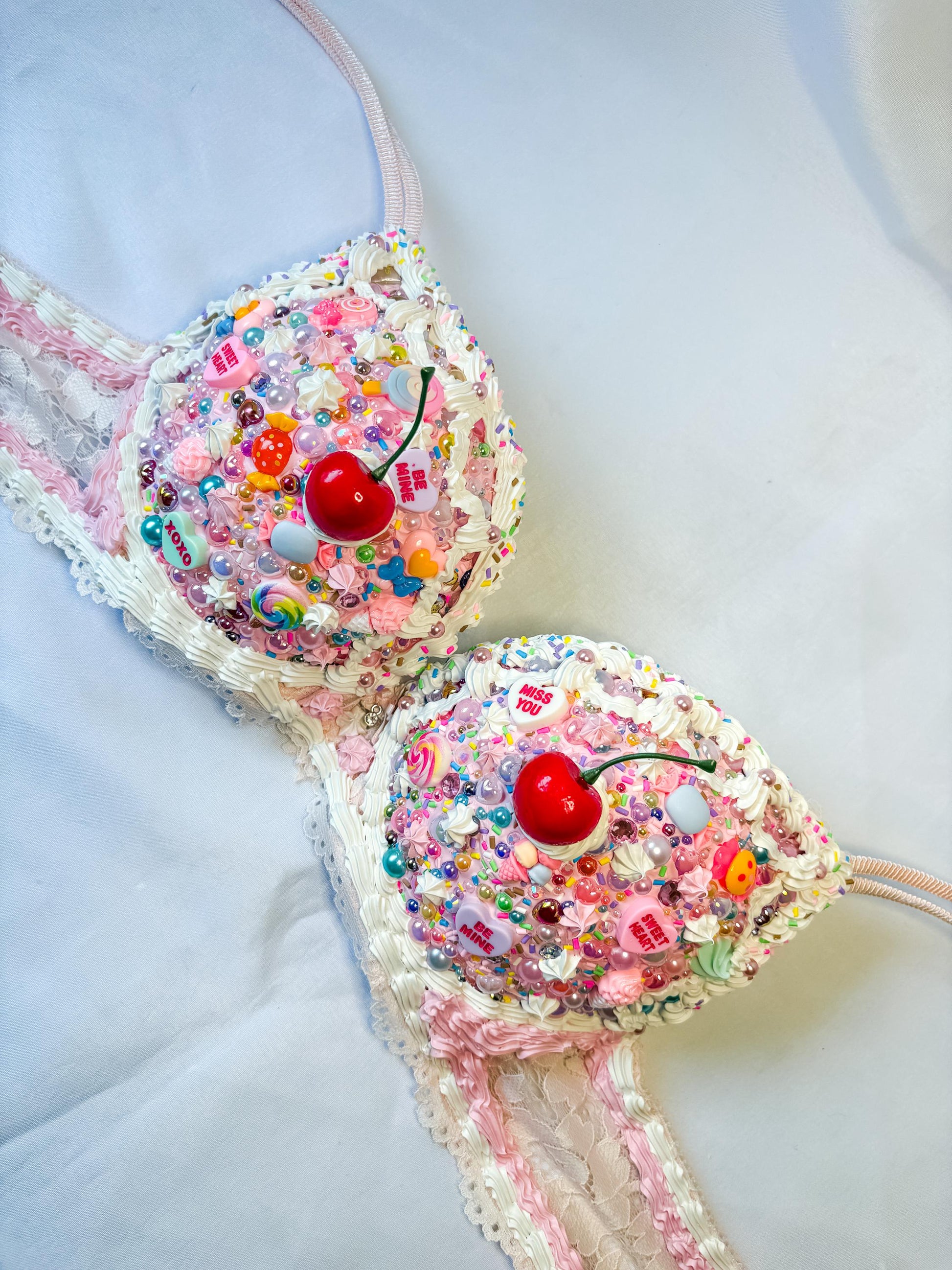 Customizable Dessert Bras - Cake Bra, Blueberry Pie Bra, Cherry Pie Bra, Ice Cream Cone Bra, Cupcake Bra