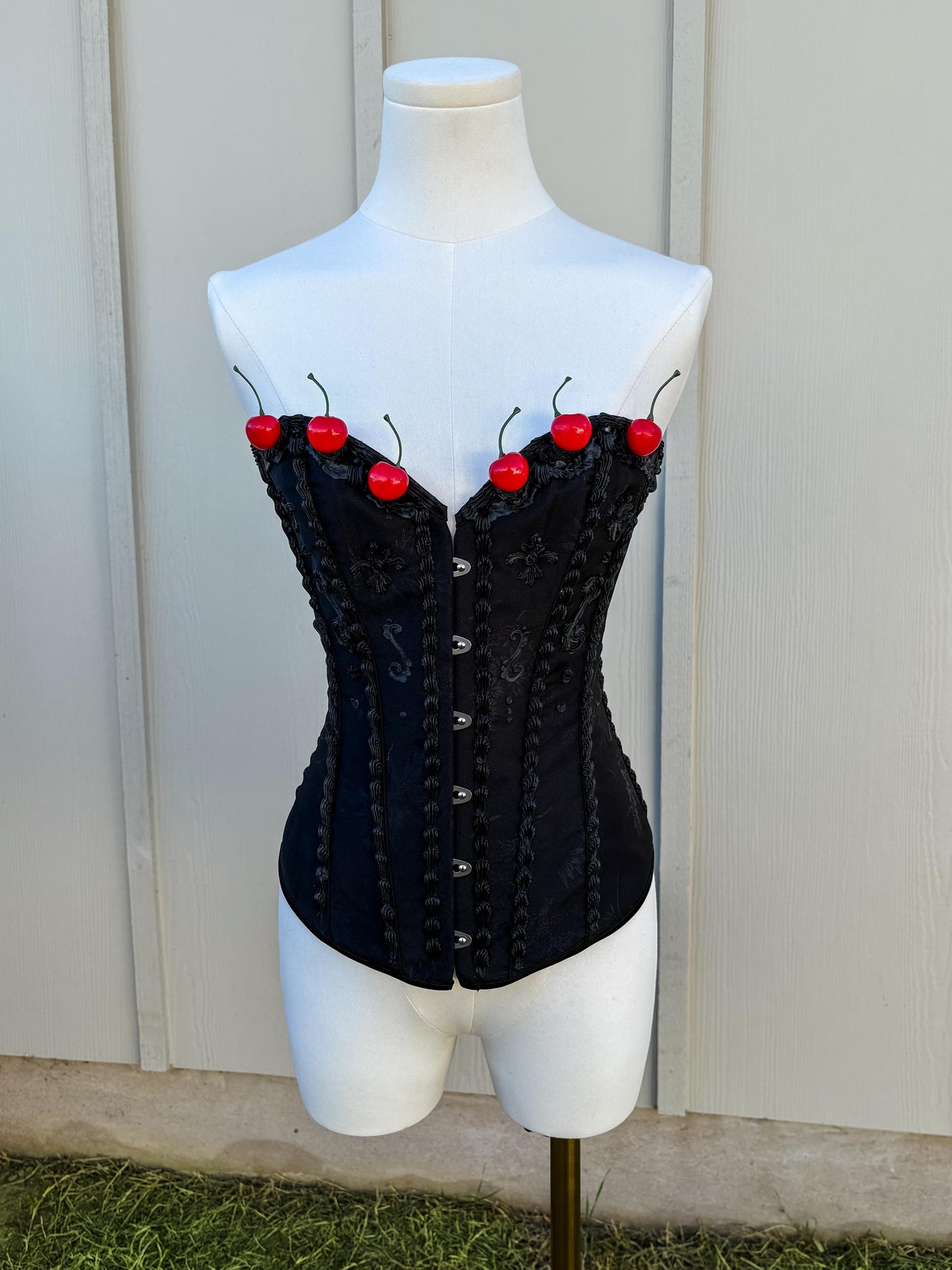 Pink and White Cake Corset