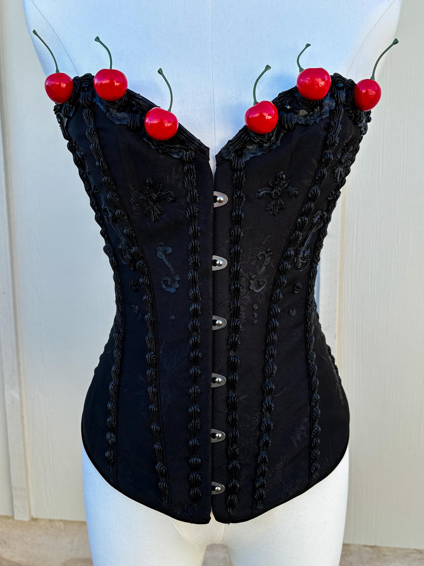 Pink and White Cake Corset