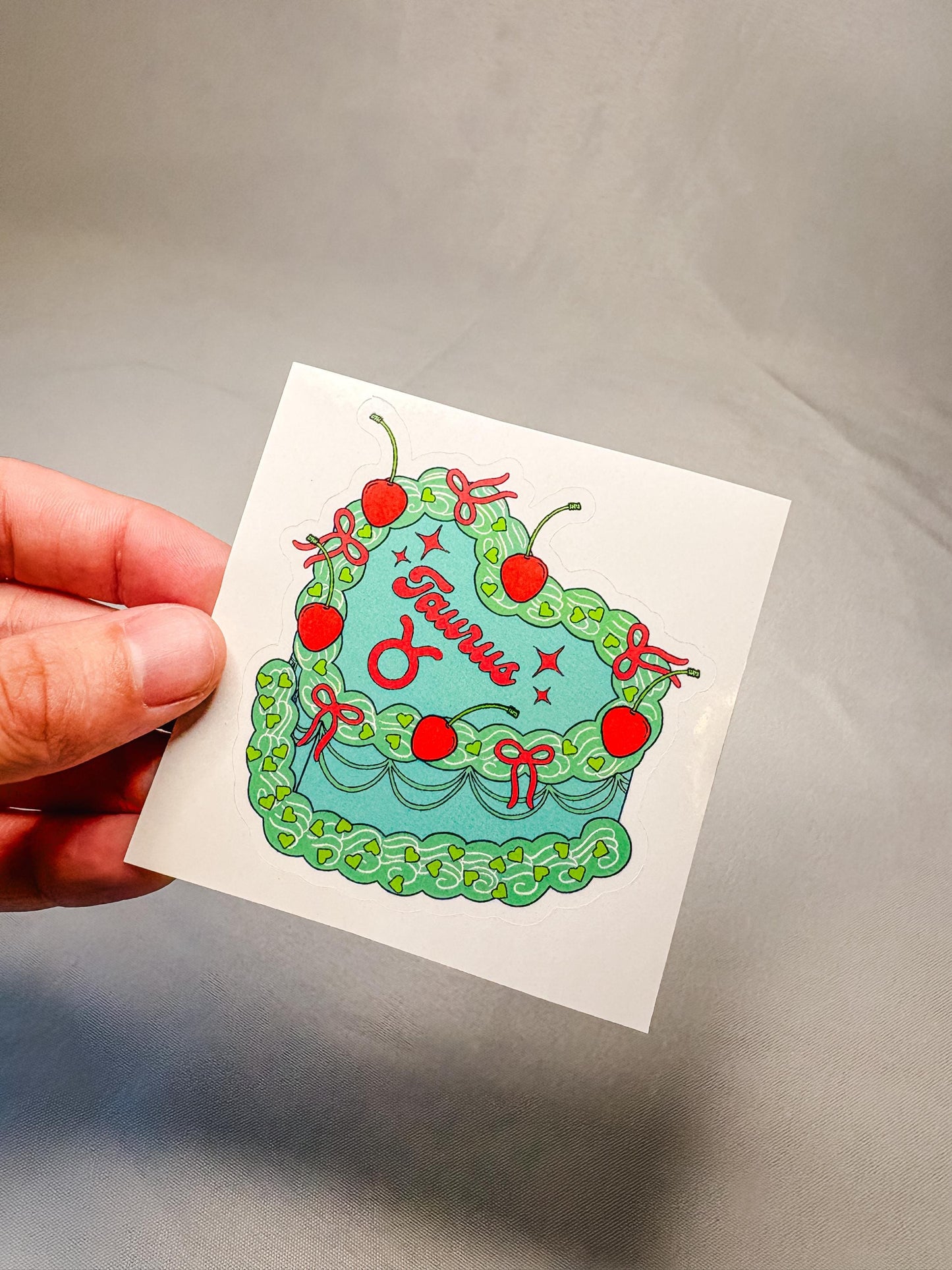 Cake Zodiac Sign Stickers