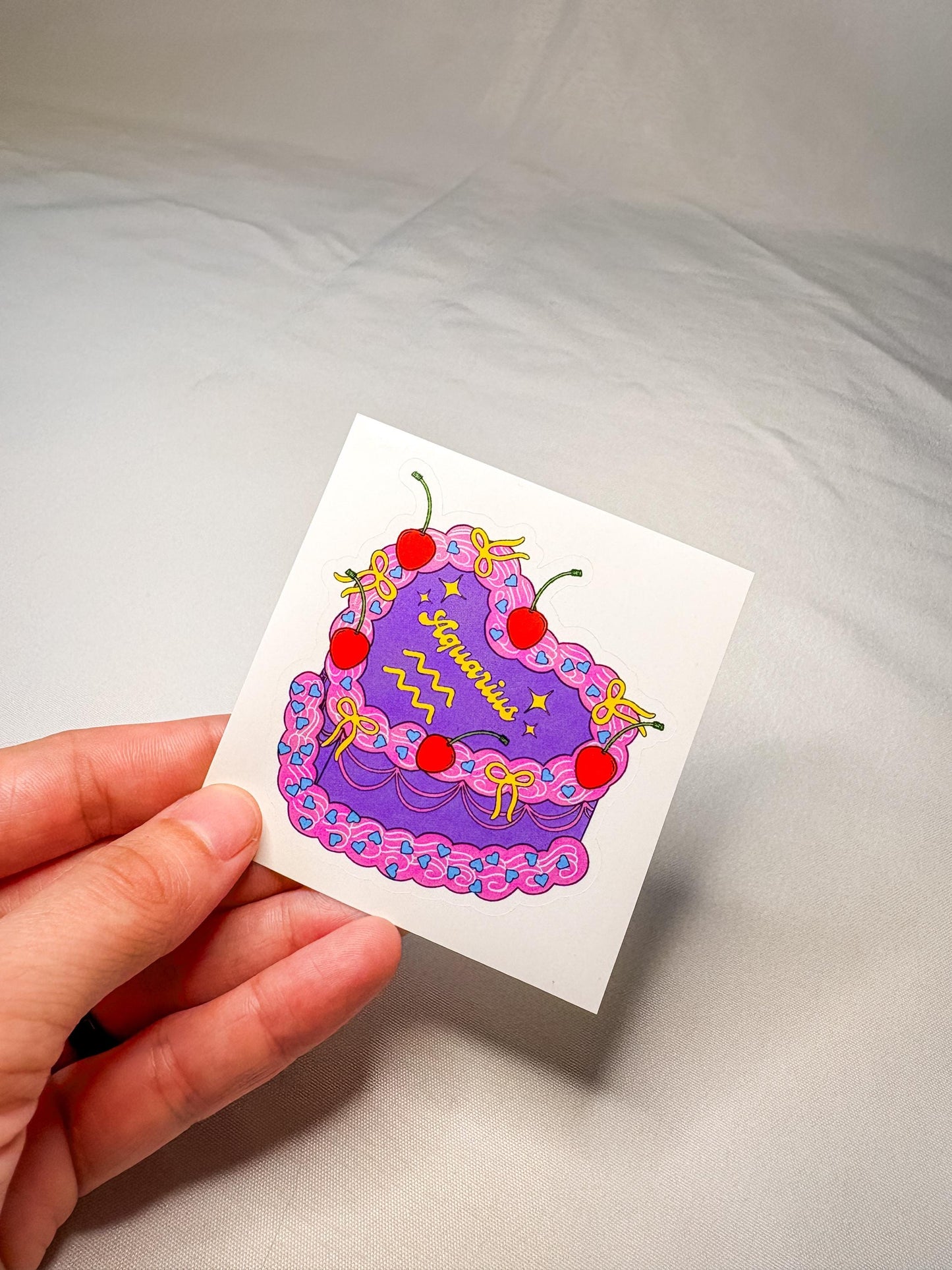 Cake Zodiac Sign Stickers