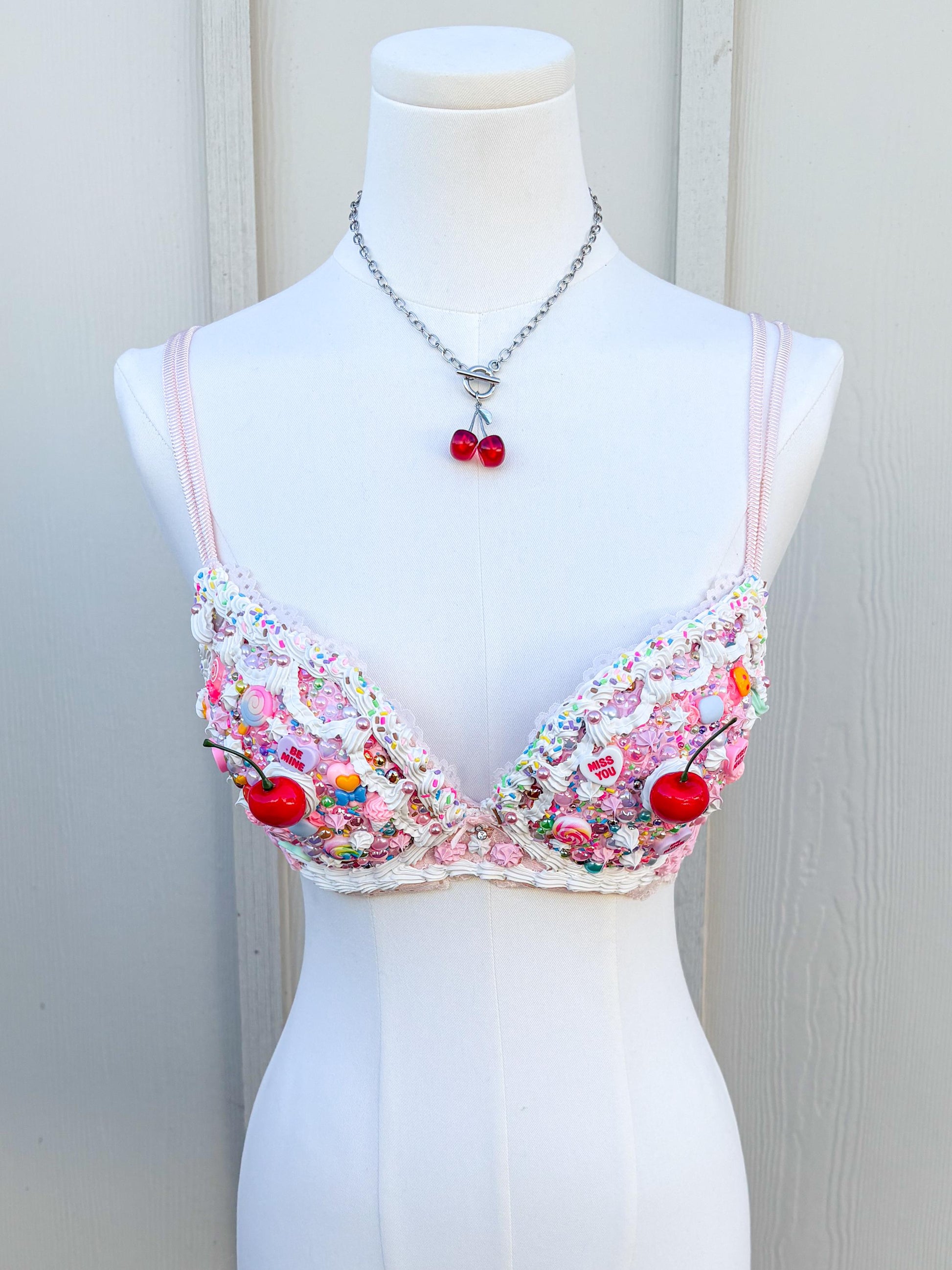 Customizable Dessert Bras - Cake Bra, Blueberry Pie Bra, Cherry Pie Bra, Ice Cream Cone Bra, Cupcake Bra