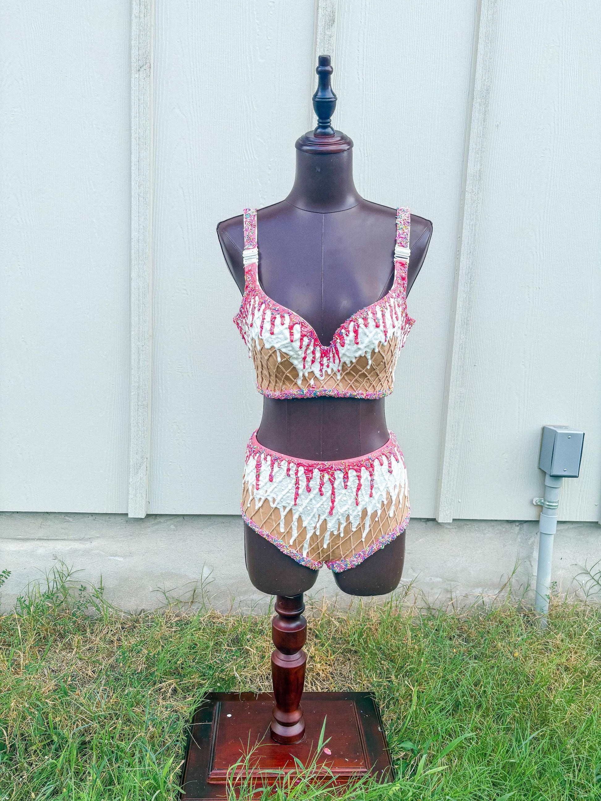 Customizable Dessert Couture Lingerie – Cherry Cake Set