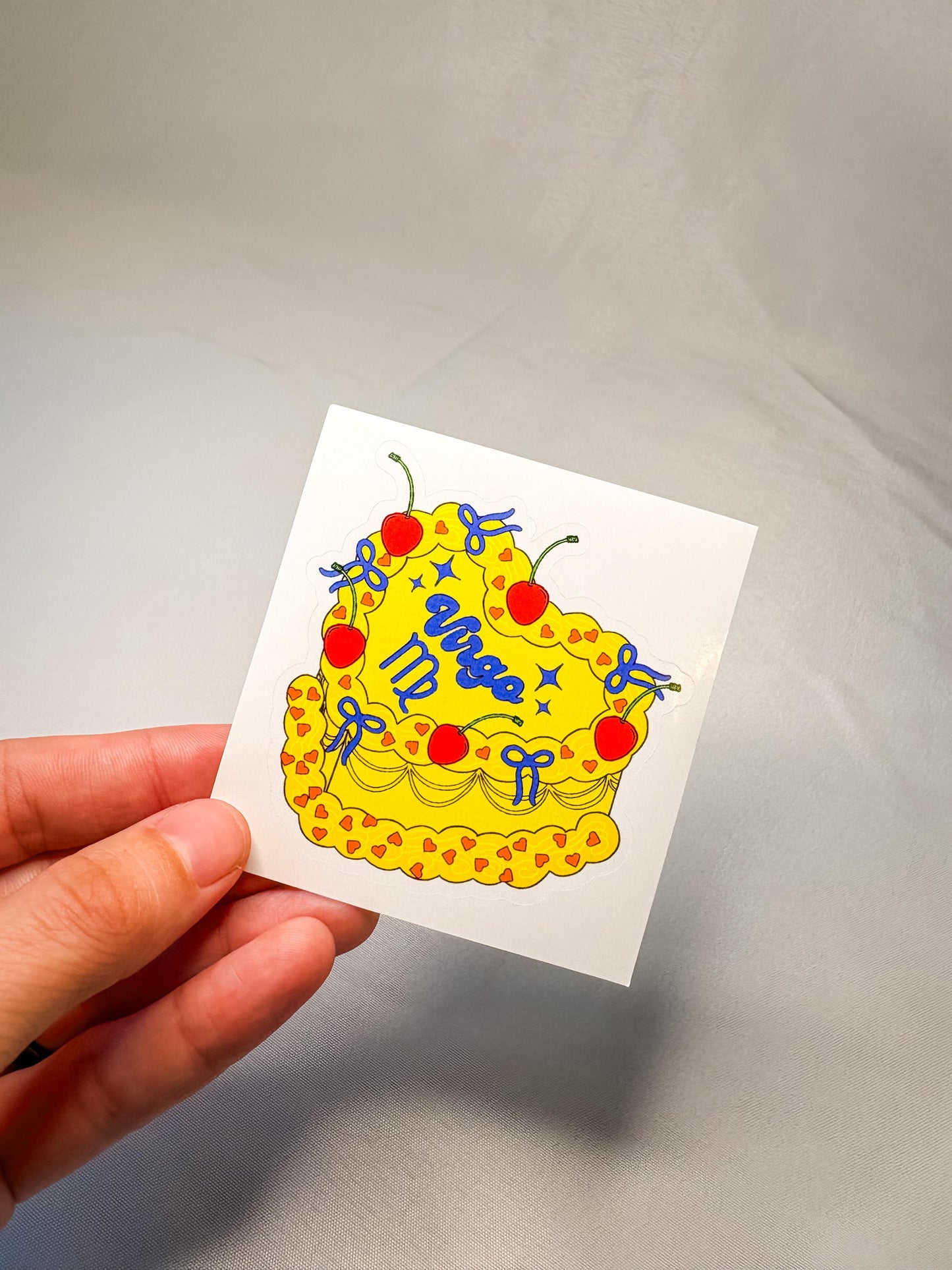 Cake Zodiac Sign Stickers