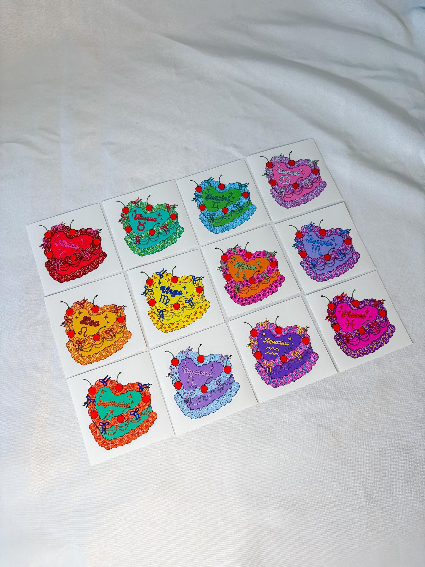 Cake Zodiac Sign Stickers