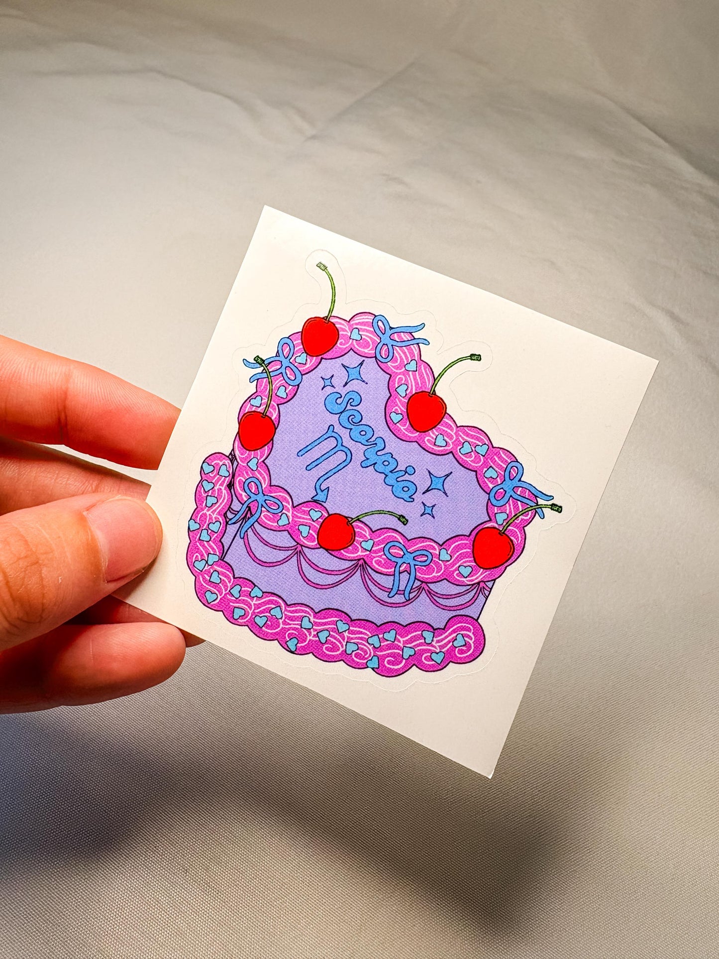 Cake Zodiac Sign Stickers
