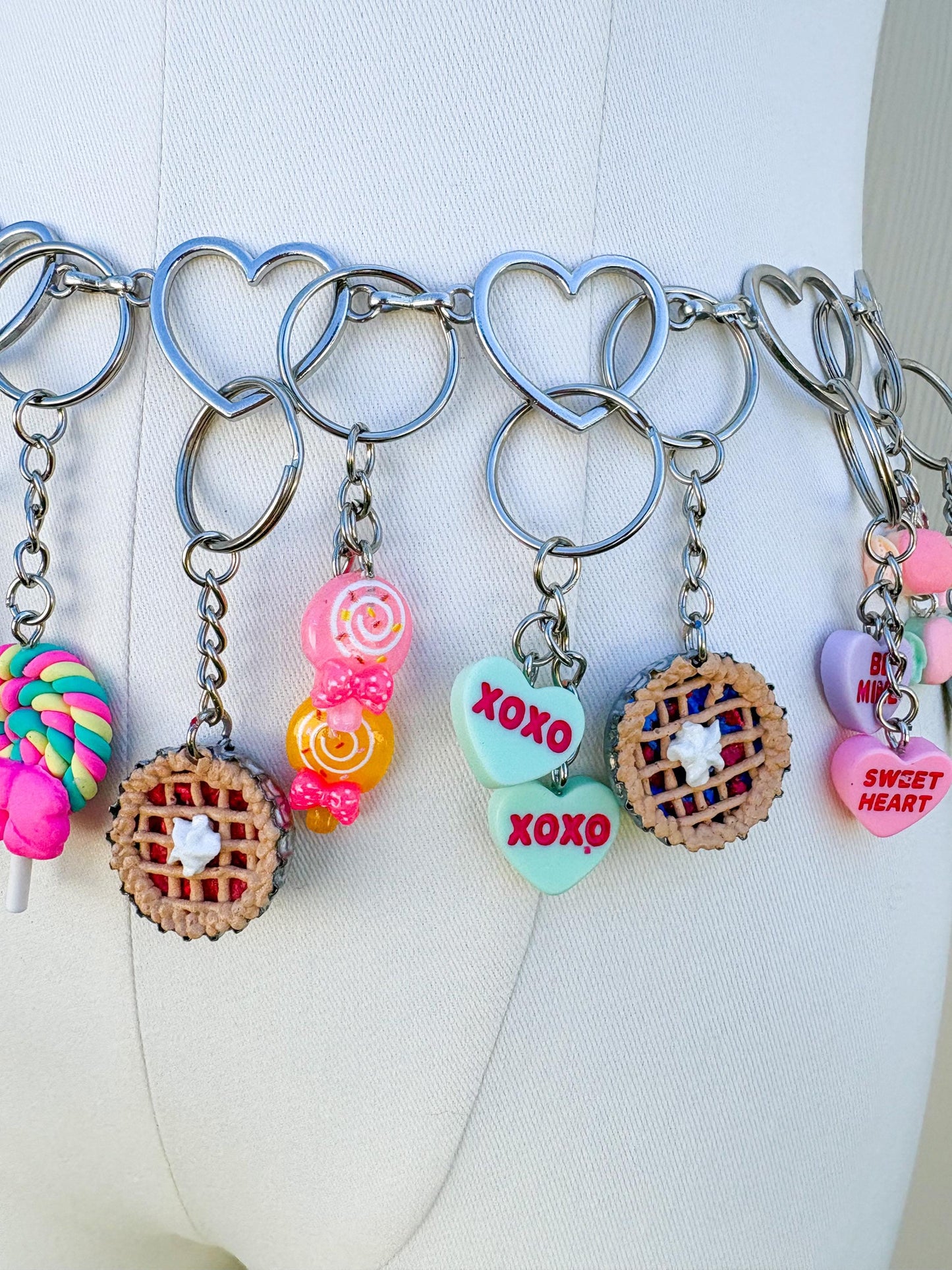 Candy Charm Waist Chain Belt – Kawaii Dessert Body Chain | Festival Jewelry, Rave Outfit, Y2K Charm Belt