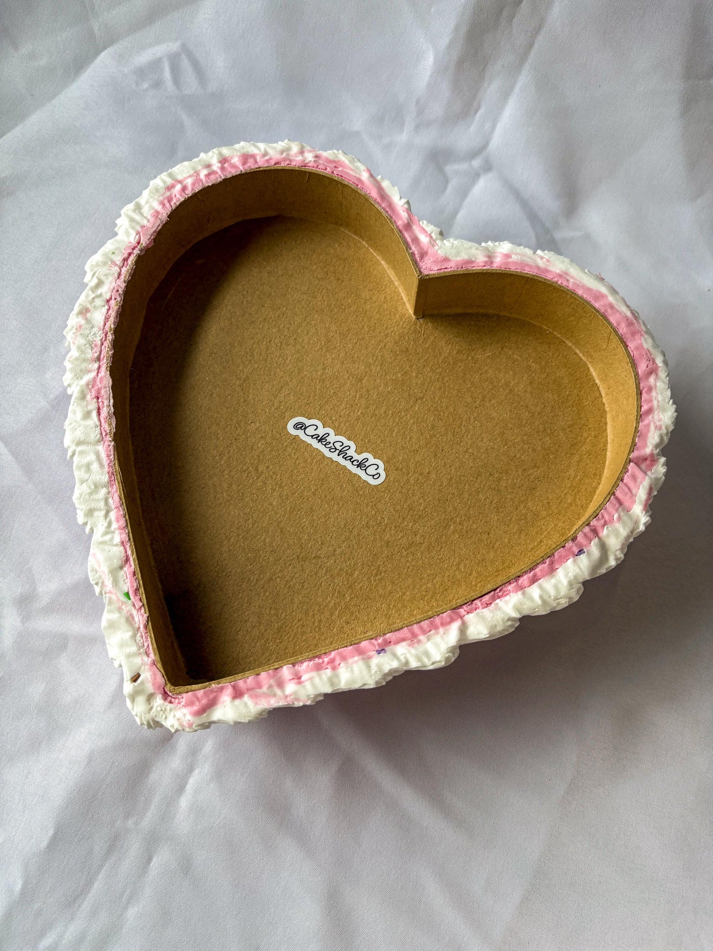 Fake Heart Cake Wall Hanging