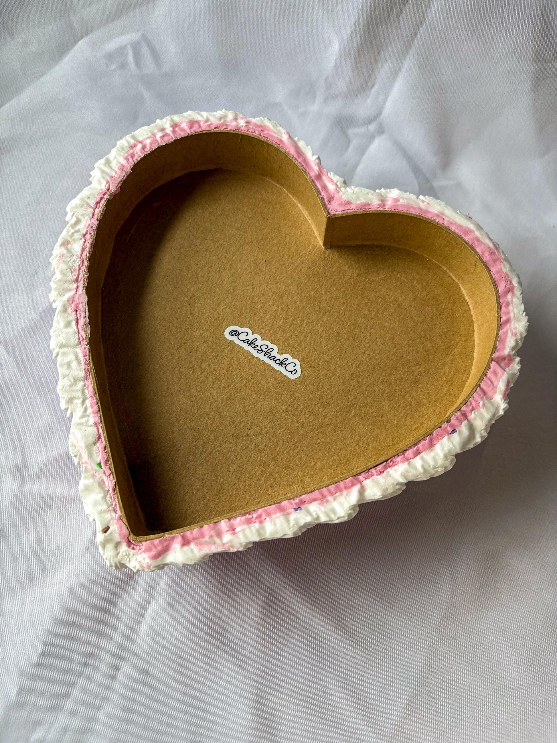 Fake Heart Cake Wall Hanging