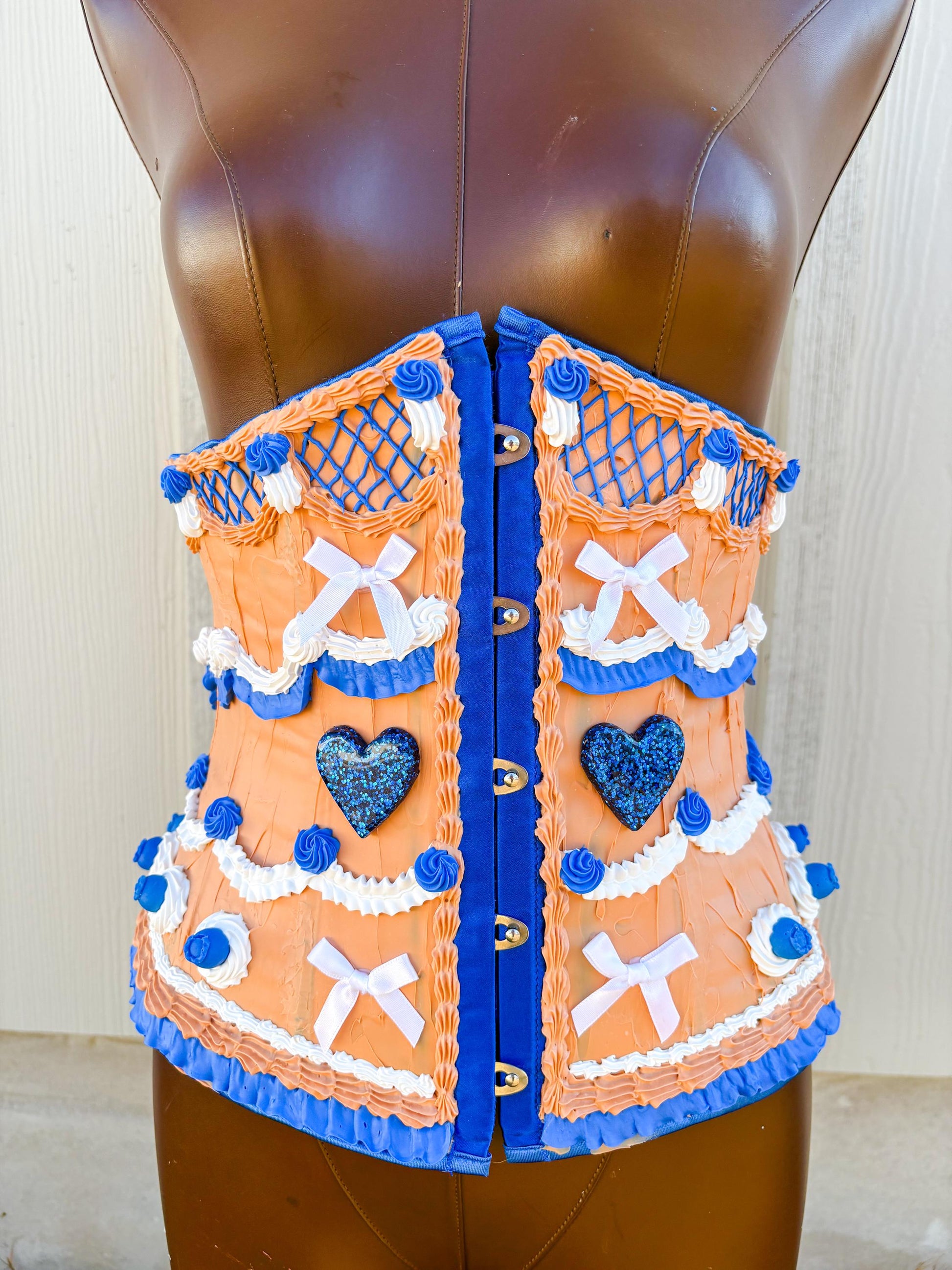 Customizable Cake Waist Corset | Dessert-Inspired Waist Corset | Wearable Cake Art | Candy Land & Cherry Cake Couture