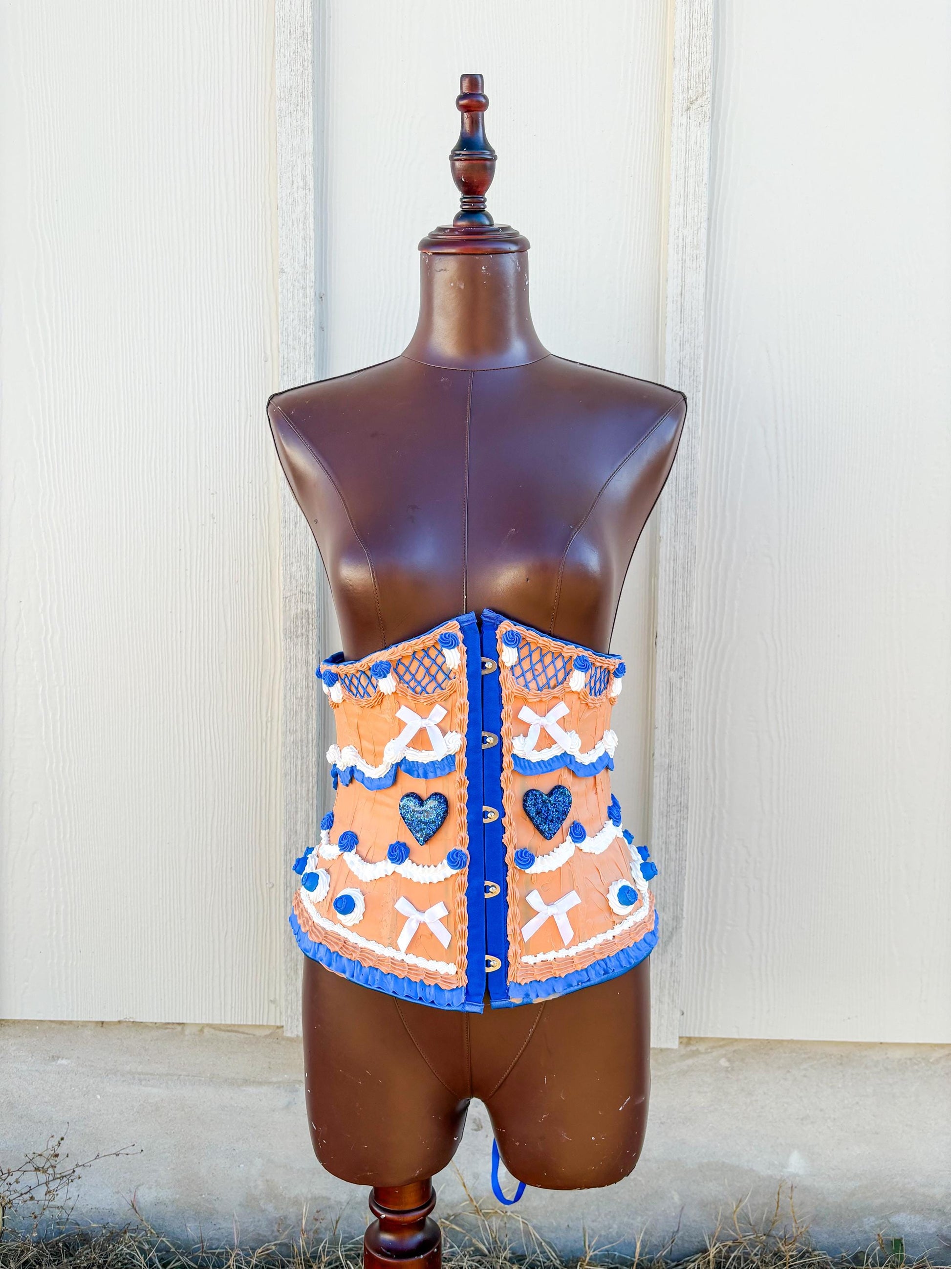 Customizable Cake Waist Corset | Dessert-Inspired Waist Corset | Wearable Cake Art | Candy Land & Cherry Cake Couture