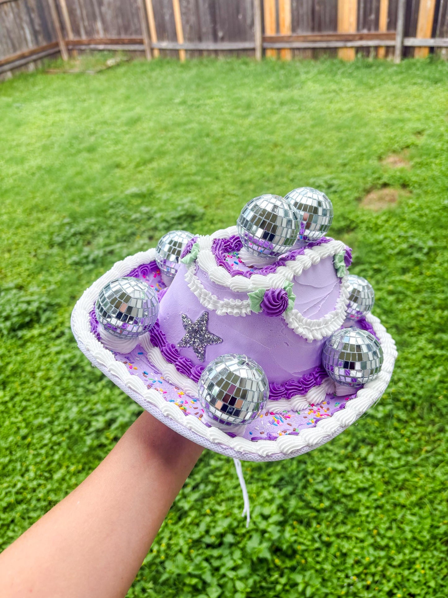 Customizable Faux Cake Cowboy Hat