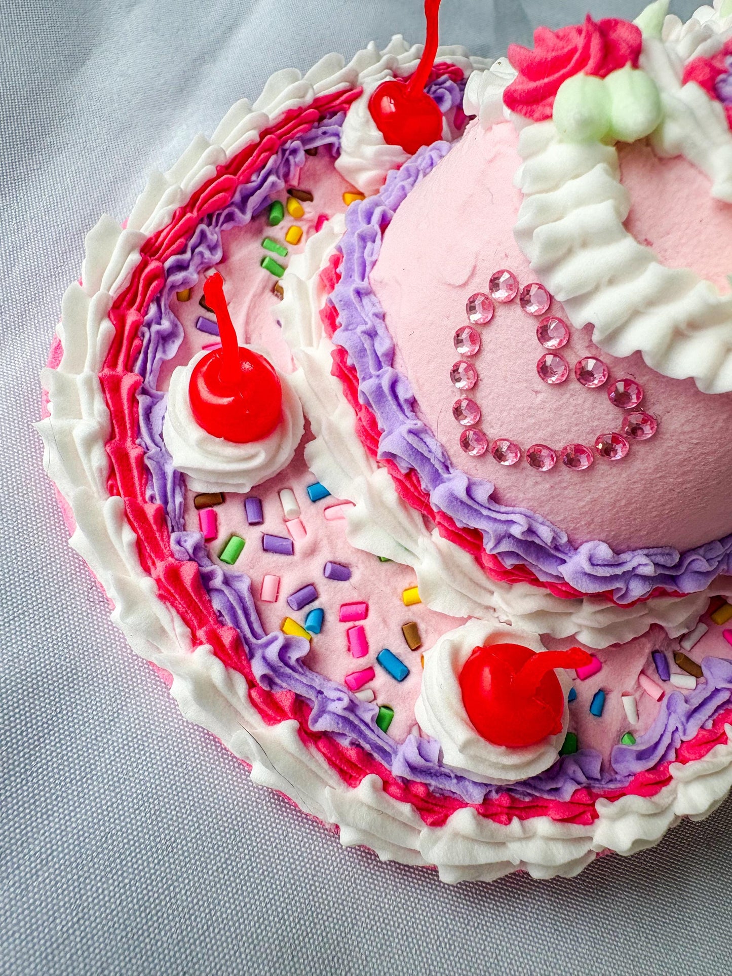 Cake Cowboy Hat for Pets | Fake Cake Pet Hat | Cherry Lambeth Style Dog & Cat Hat | Birthday Pet Costume | Cute Pet Photoshoot Accessory