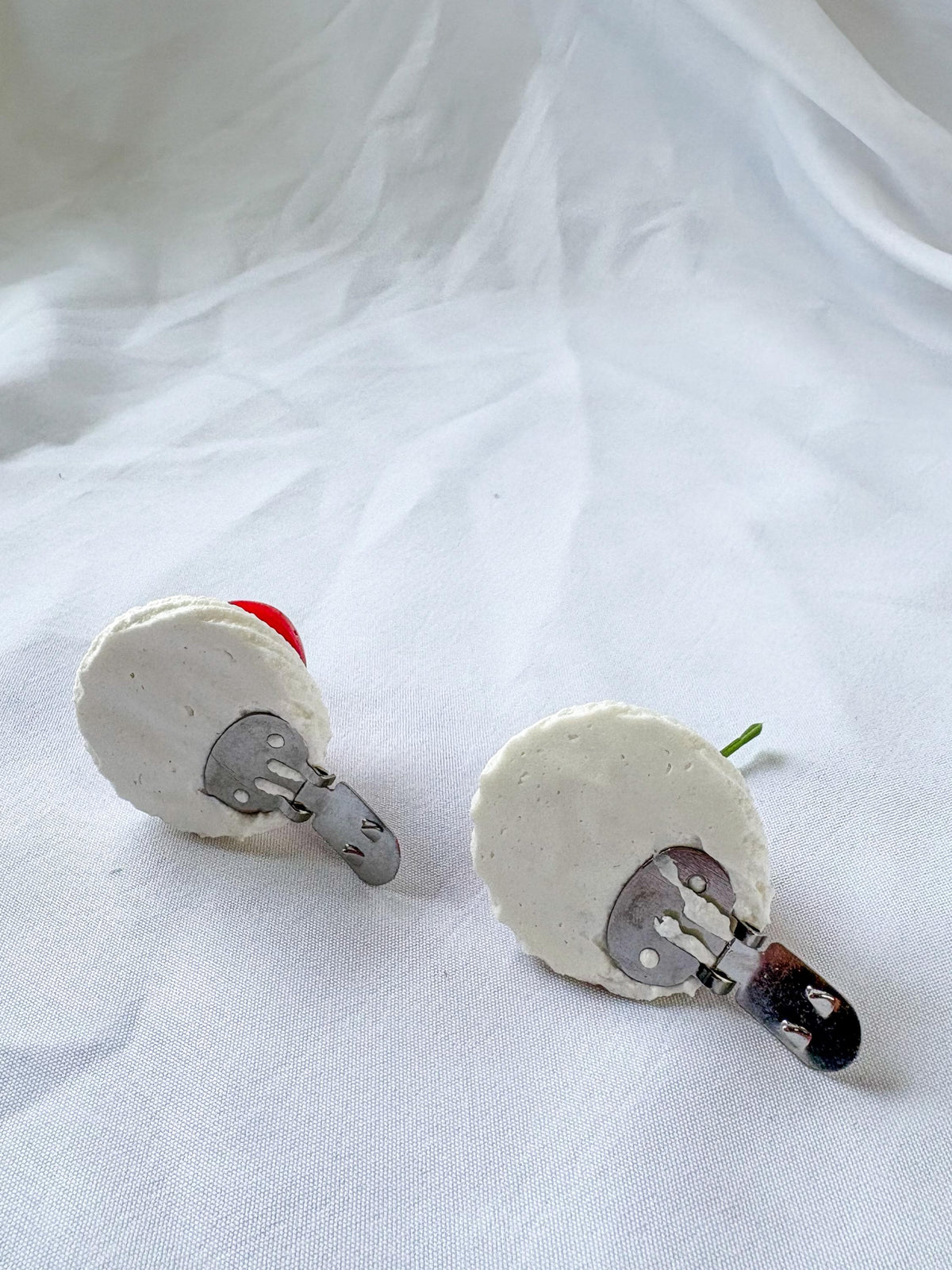 Cherry & Strawberry Cake Shoe Clips – Faux Frosting Dessert Shoe Charms
