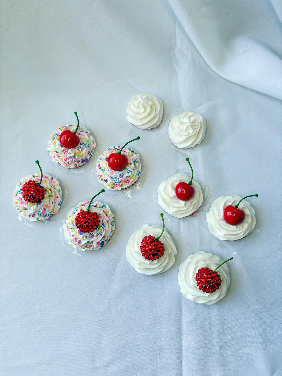 Whipped Cream Pasties with Cherry – Handmade Cake-Inspired Nipple Covers | Kawaii Dessert Lingerie | Rave, Festival, Boudoir Accessory