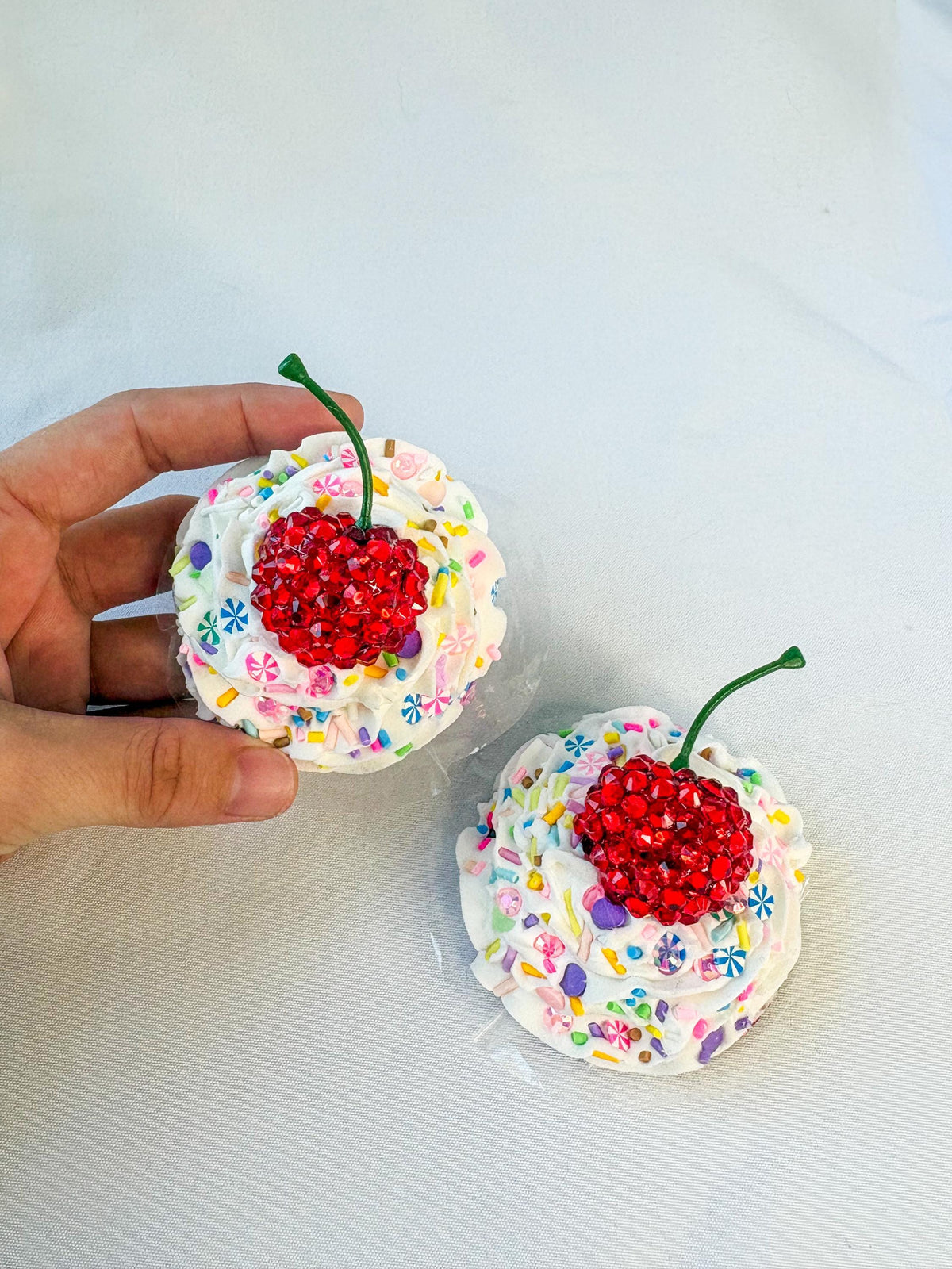 Whipped Cream Pasties with Cherry – Handmade Cake-Inspired Nipple Covers | Kawaii Dessert Lingerie | Rave, Festival, Boudoir Accessory