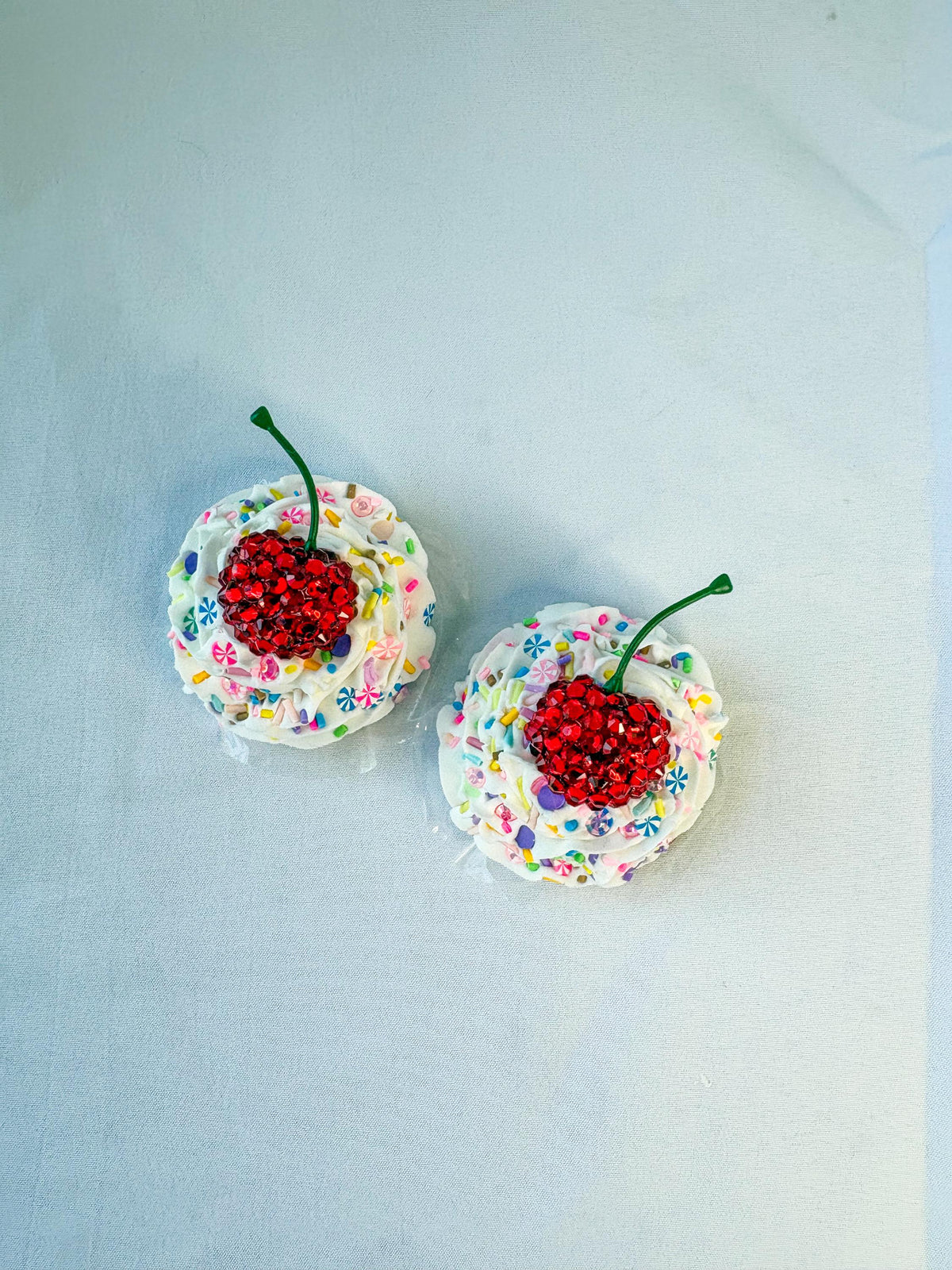 Whipped Cream Pasties with Cherry – Handmade Cake-Inspired Nipple Covers | Kawaii Dessert Lingerie | Rave, Festival, Boudoir Accessory