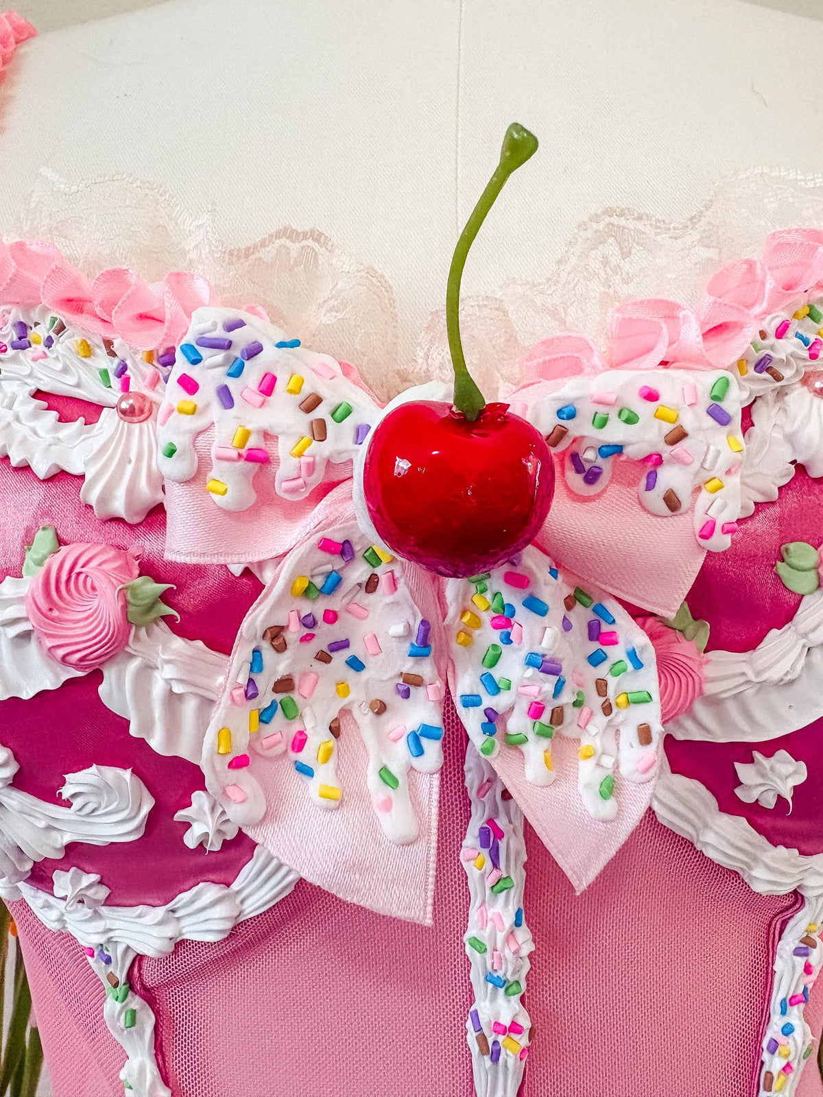 Cake & Candy Fairy Costume – Pink Dessert Dress with Matching Fairy Wings