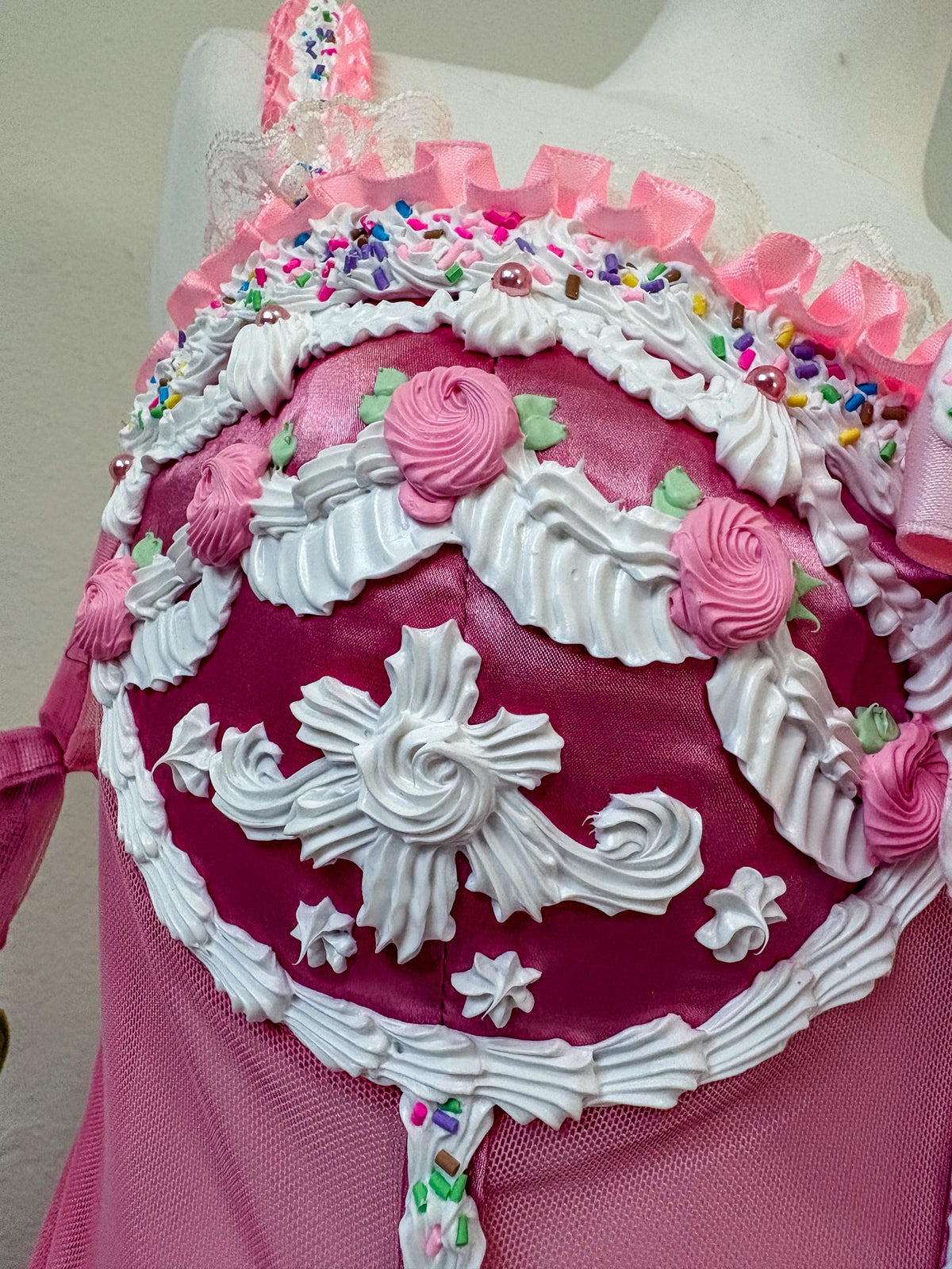 Cake & Candy Fairy Costume – Pink Dessert Dress with Matching Fairy Wings