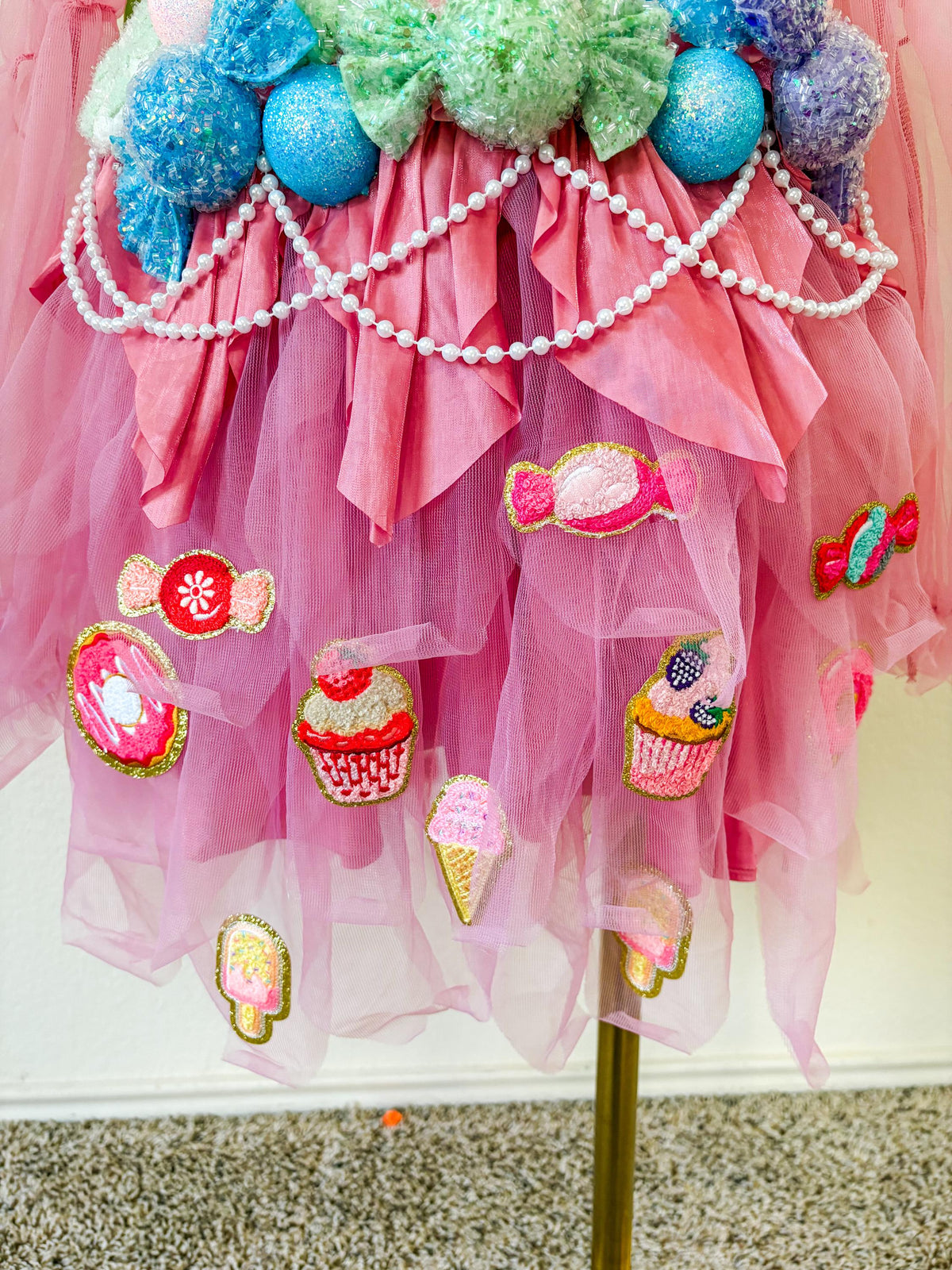 Cake & Candy Fairy Costume – Pink Dessert Dress with Matching Fairy Wings