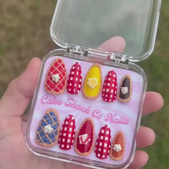 Pie and Gingham Press-On Nails