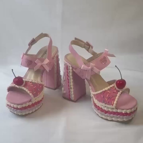 Fake Cake Platform Heels