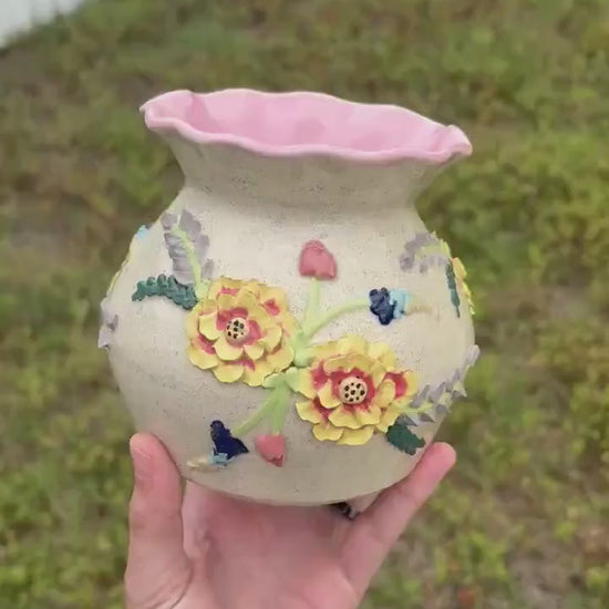Ceramic Texas Wildflower Inspired Vases
