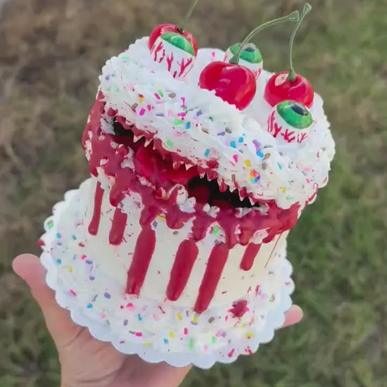Fake Cake Monster Sculptures