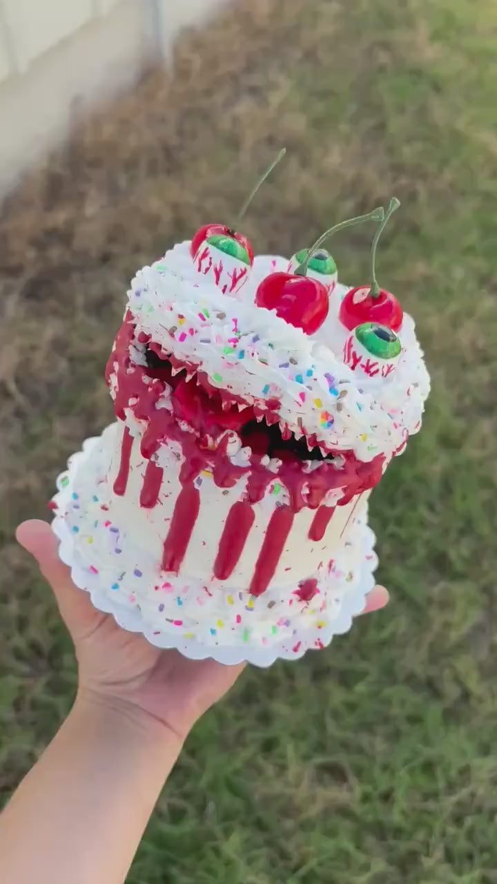 Fake Cake Monster Sculptures